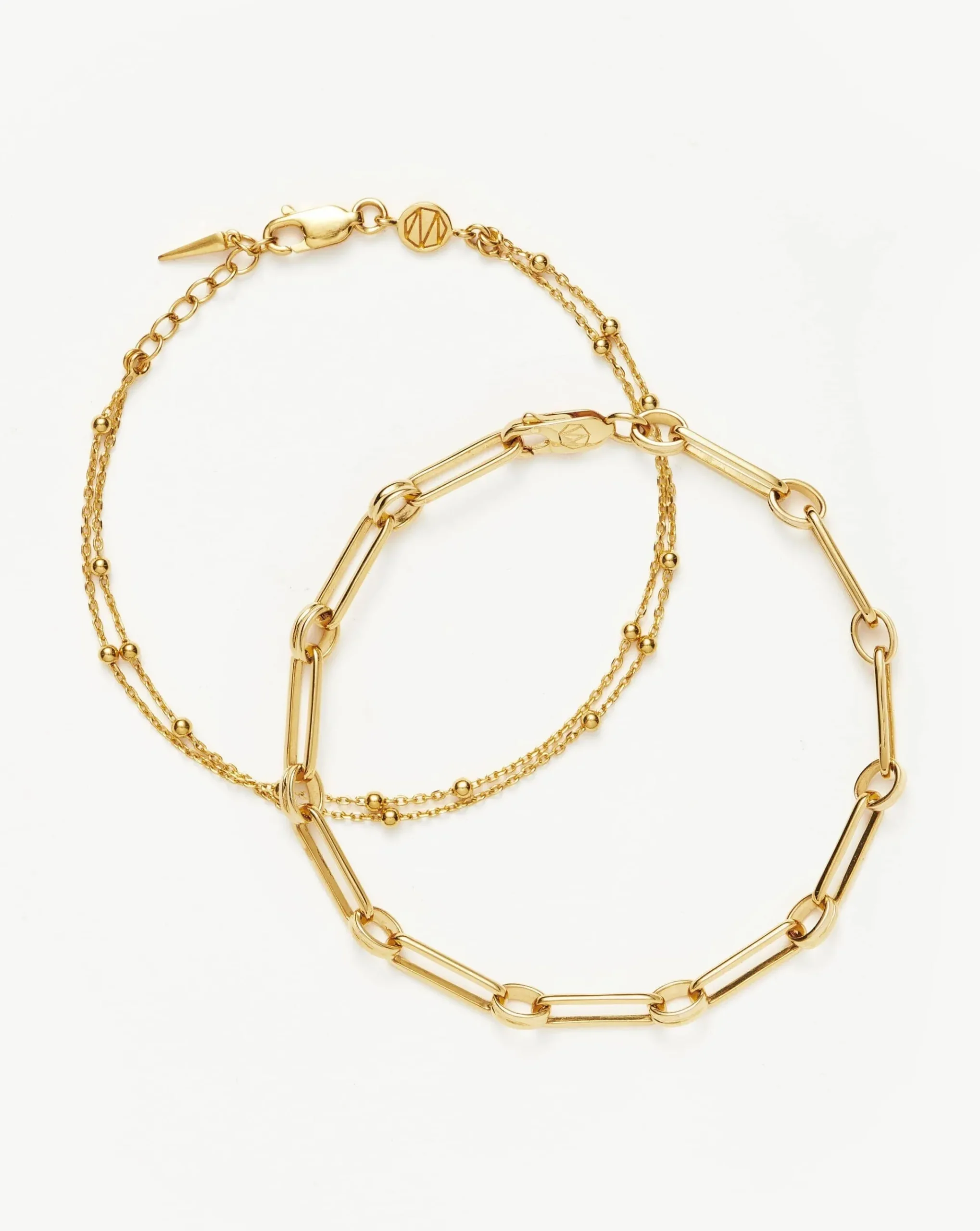 Aegis Double Chain Bracelet Set