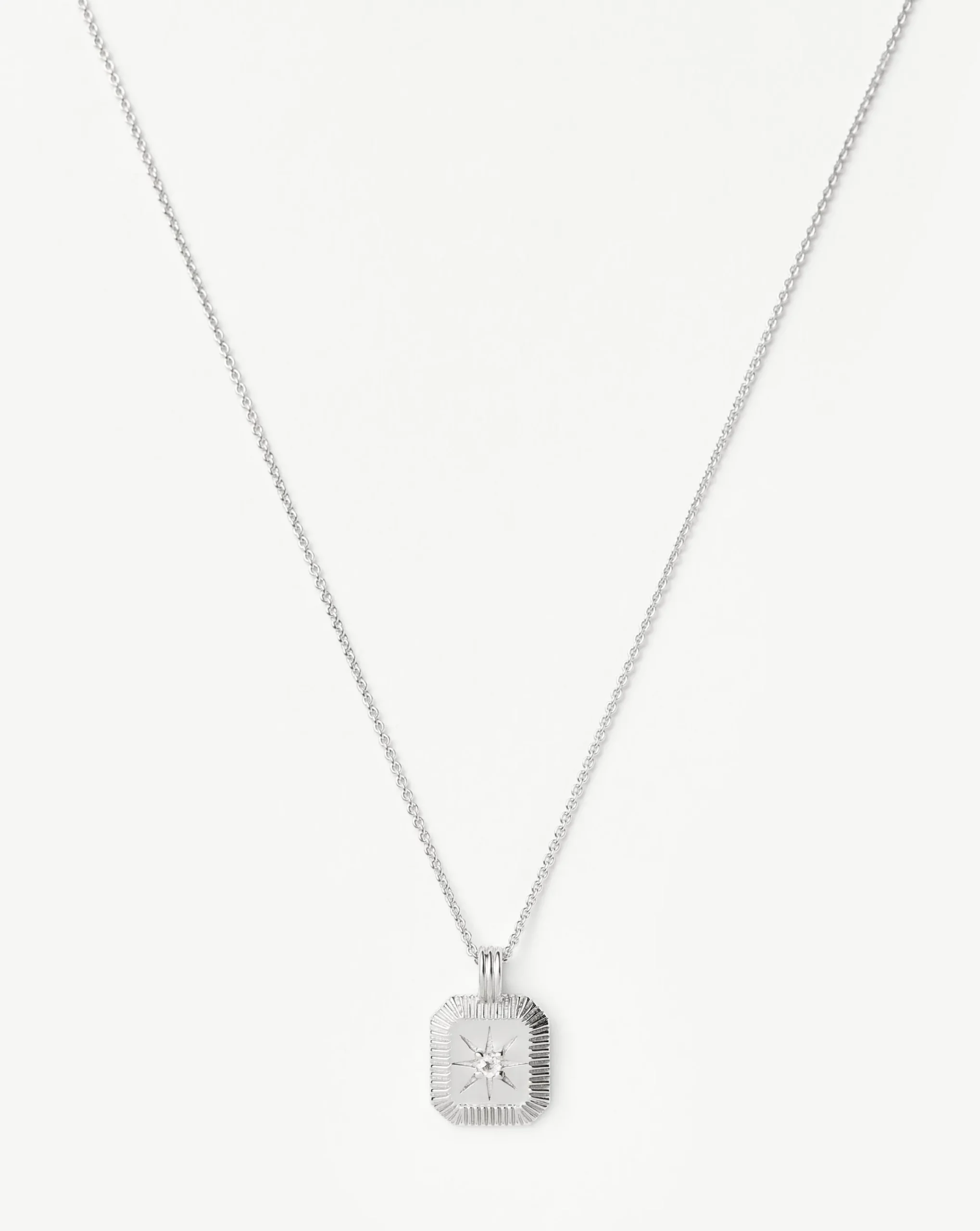 April Birthstone Pendant Necklace