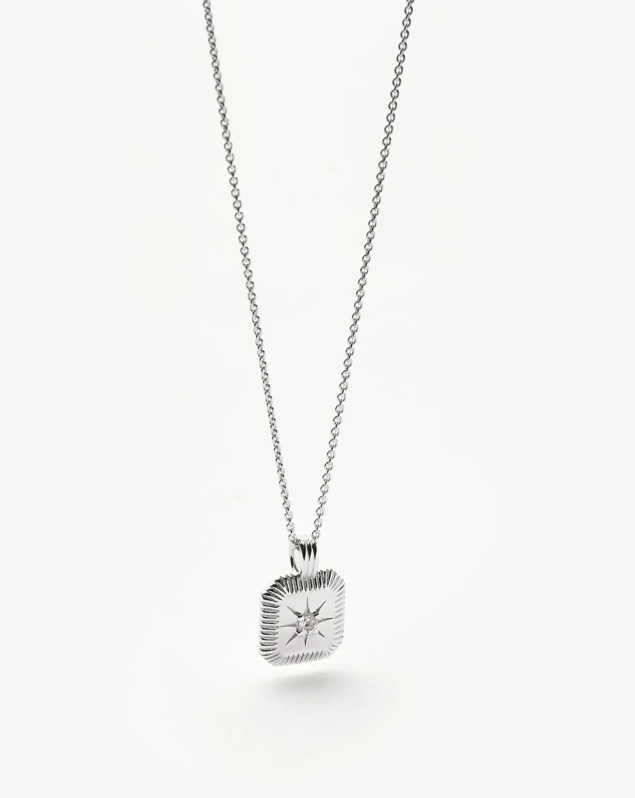 April Birthstone Pendant Necklace