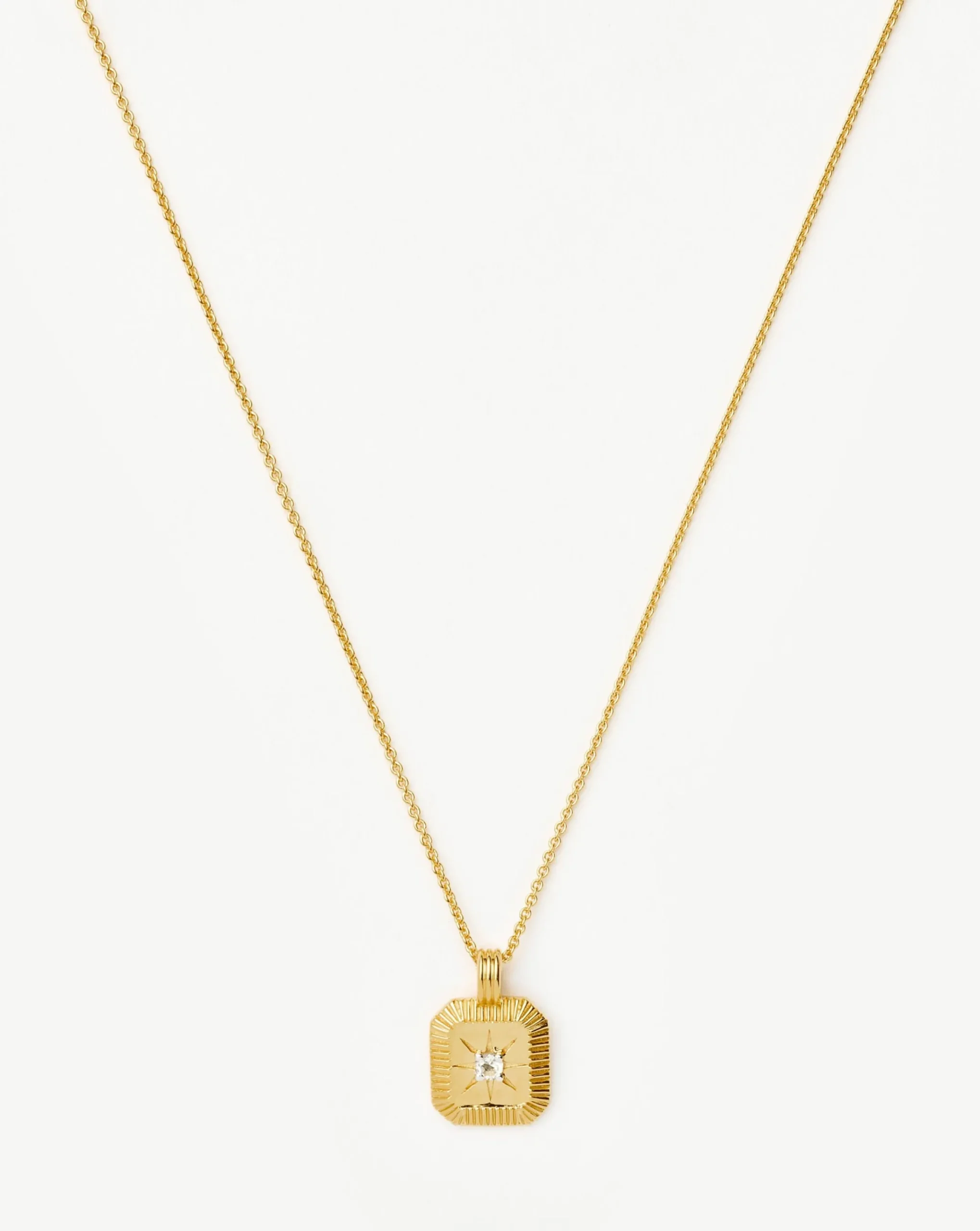 April Birthstone Pendant Necklace