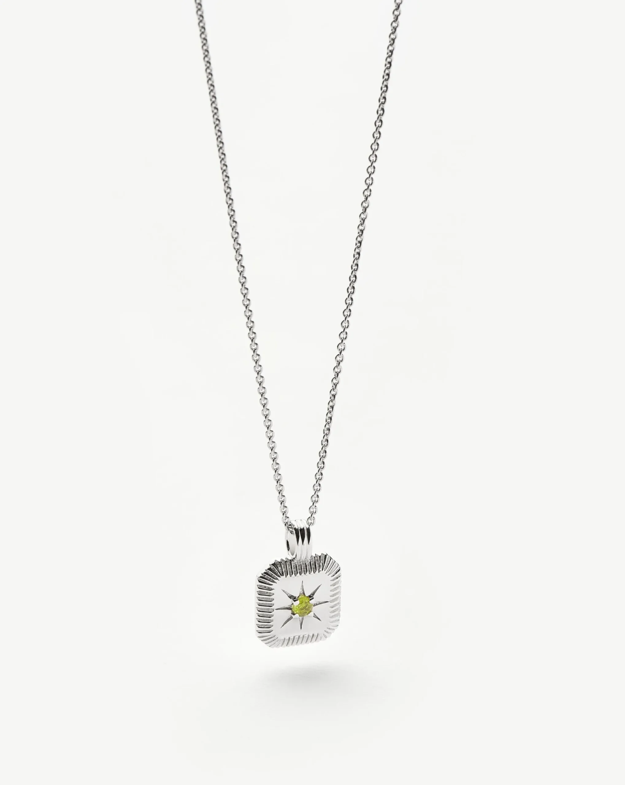 August Birthstone Pendant Necklace