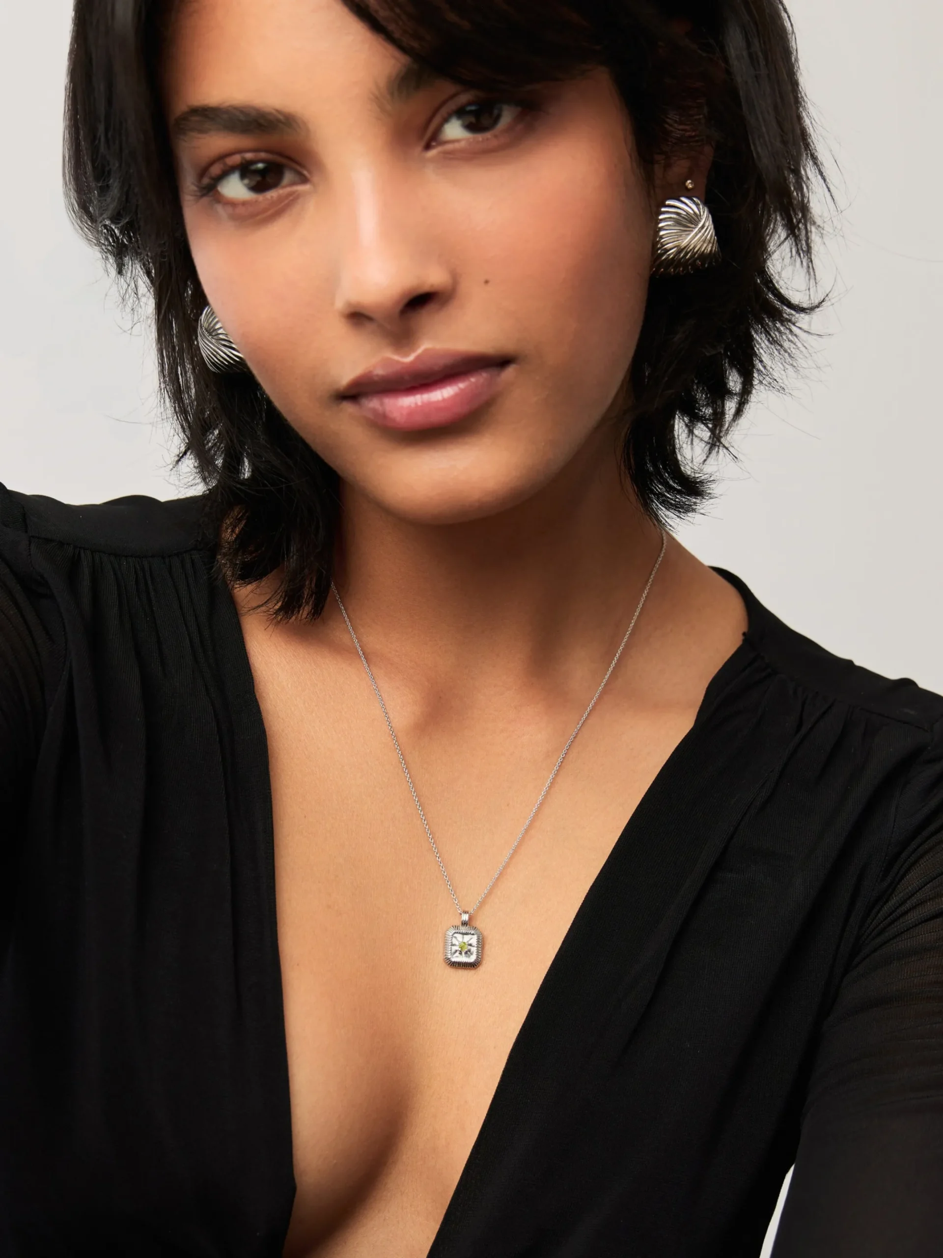 August Birthstone Pendant Necklace