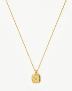 August Birthstone Pendant Necklace