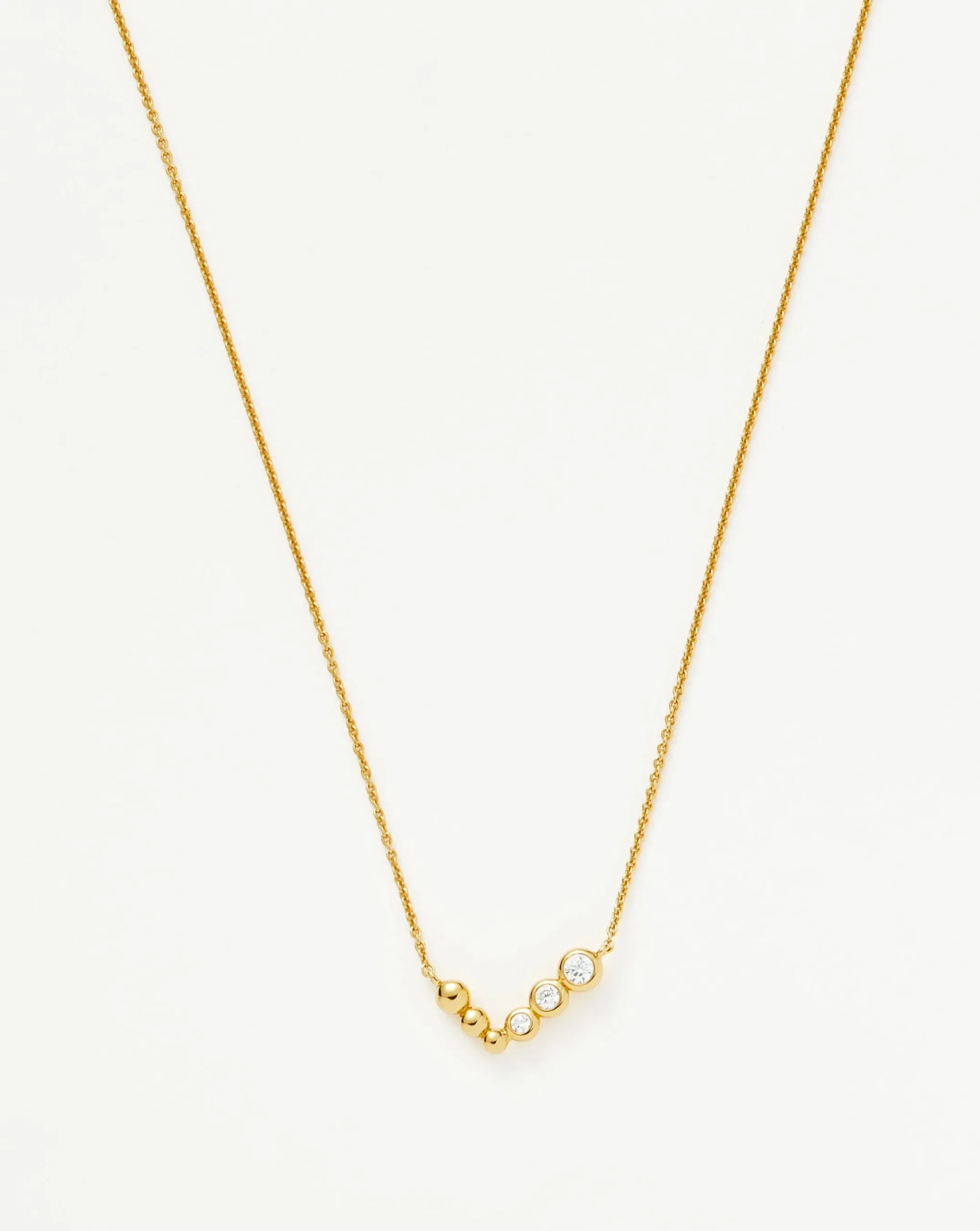 Beaded Stone Pendant Necklace