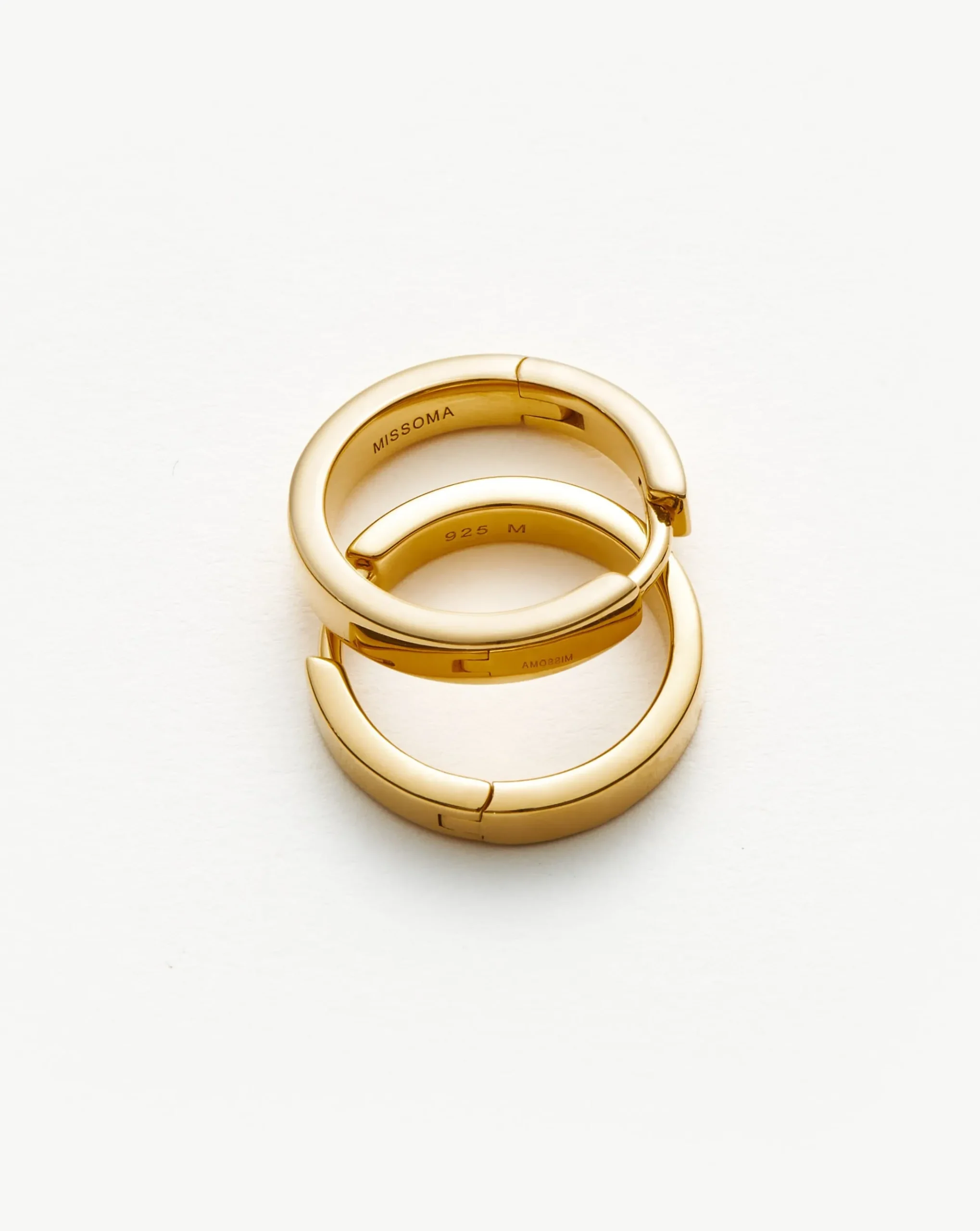 Classic Flat Small Hoop Earrings