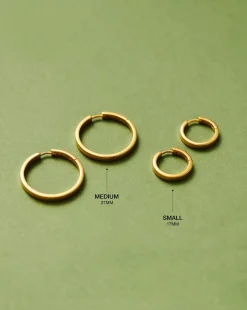 Classic Flat Small Hoop Earrings