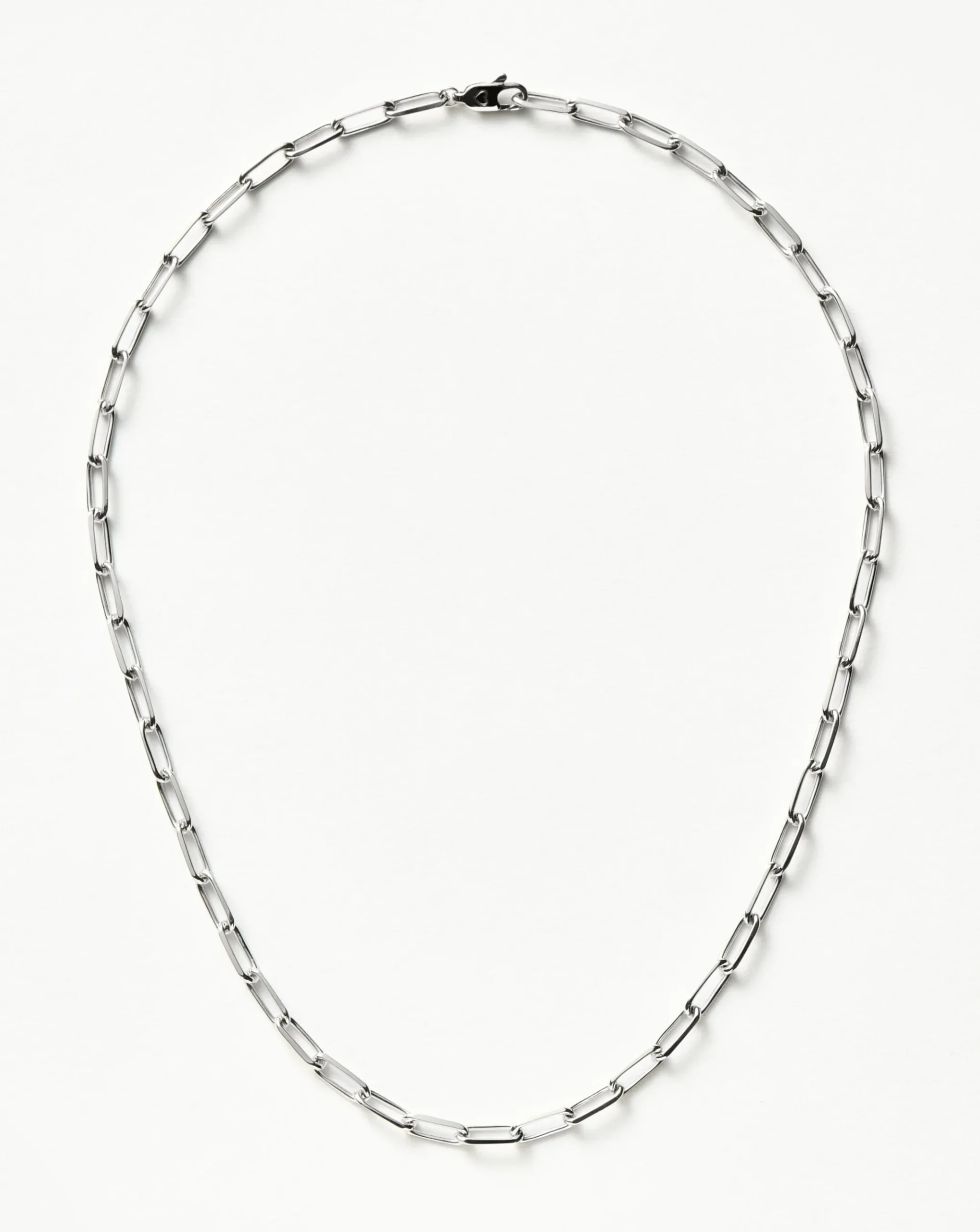 Classic Mini Short Paperclip Chain Necklace