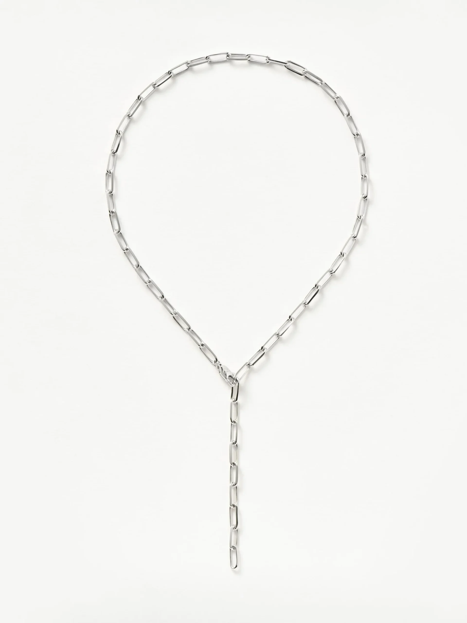 Classic Mini Short Paperclip Chain Necklace