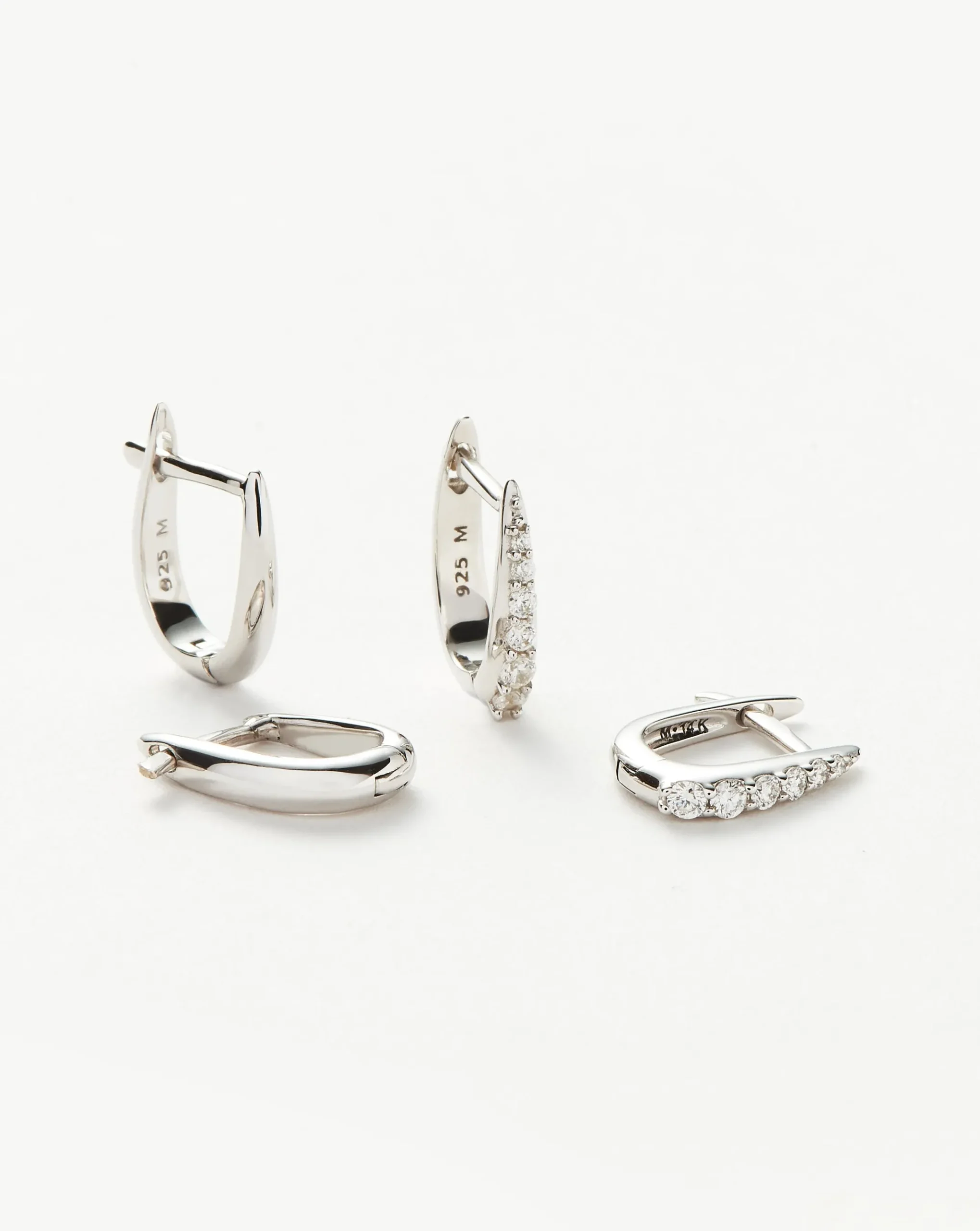 Claw Huggies Earring Set