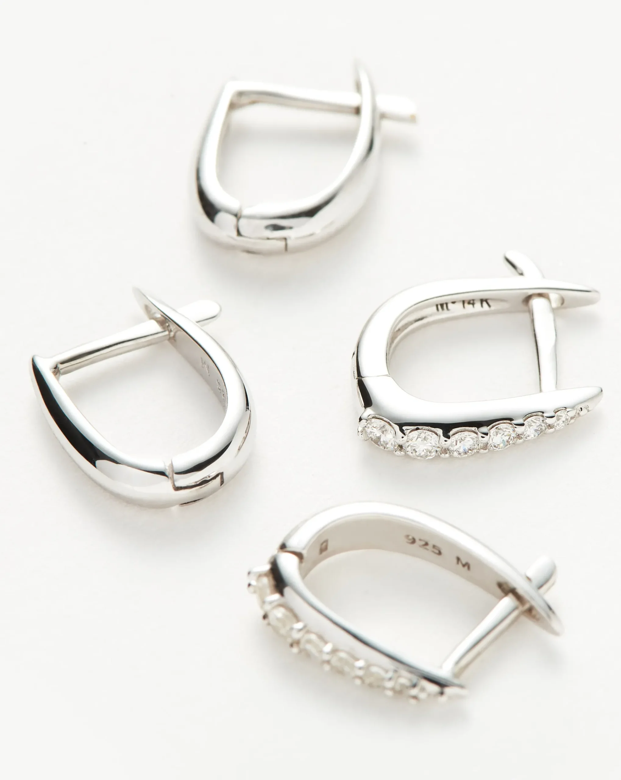 Claw Huggies Earring Set