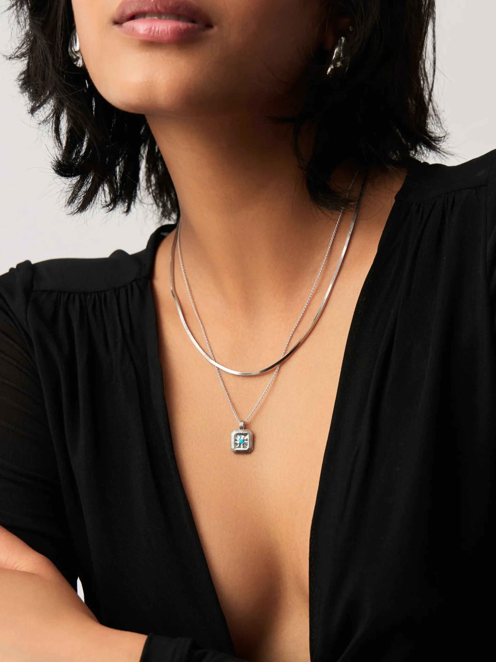 December Birthstone Pendant Necklace
