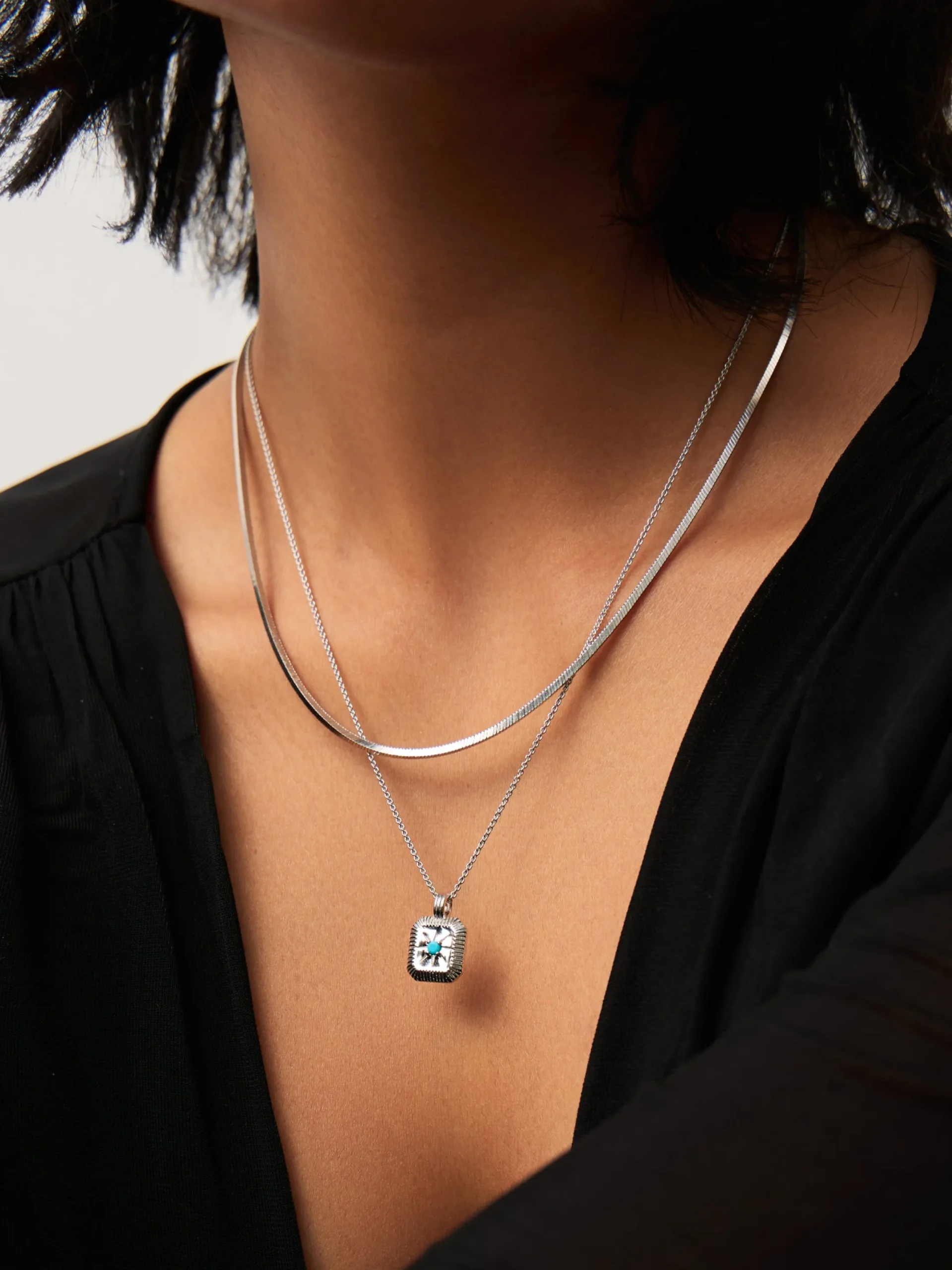 December Birthstone Pendant Necklace