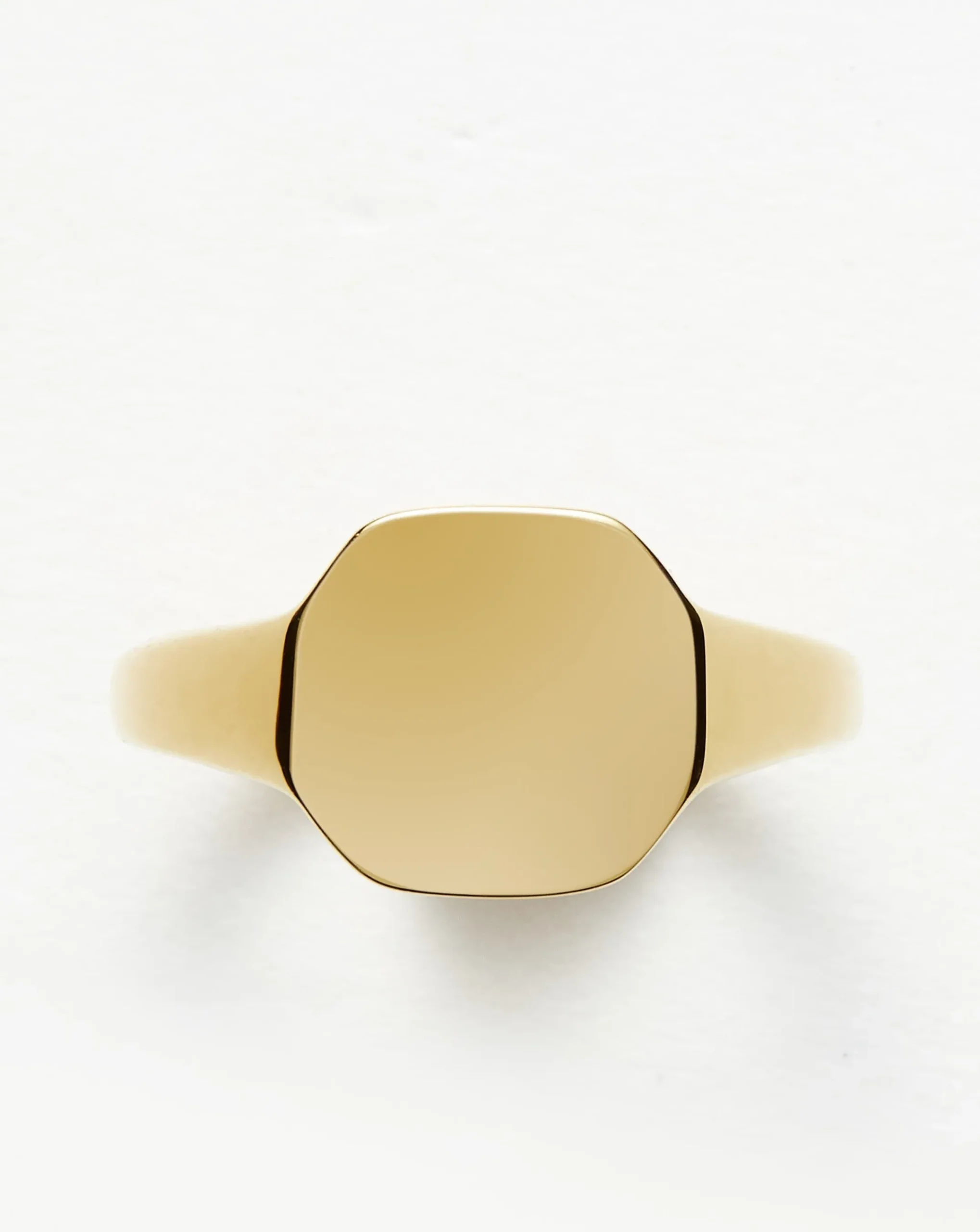 Engravable Octa Signet Ring