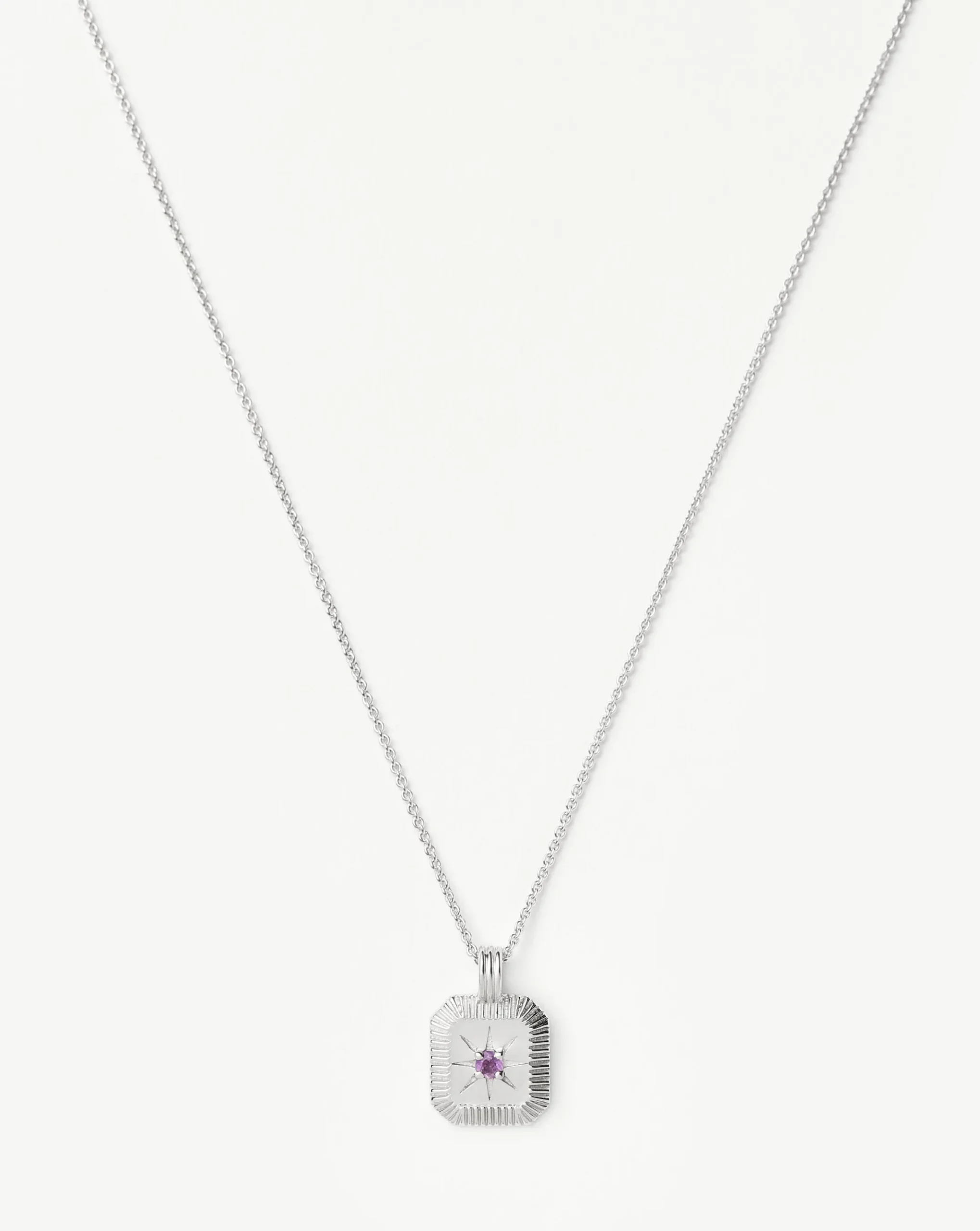 February Birthstone Pendant Necklace
