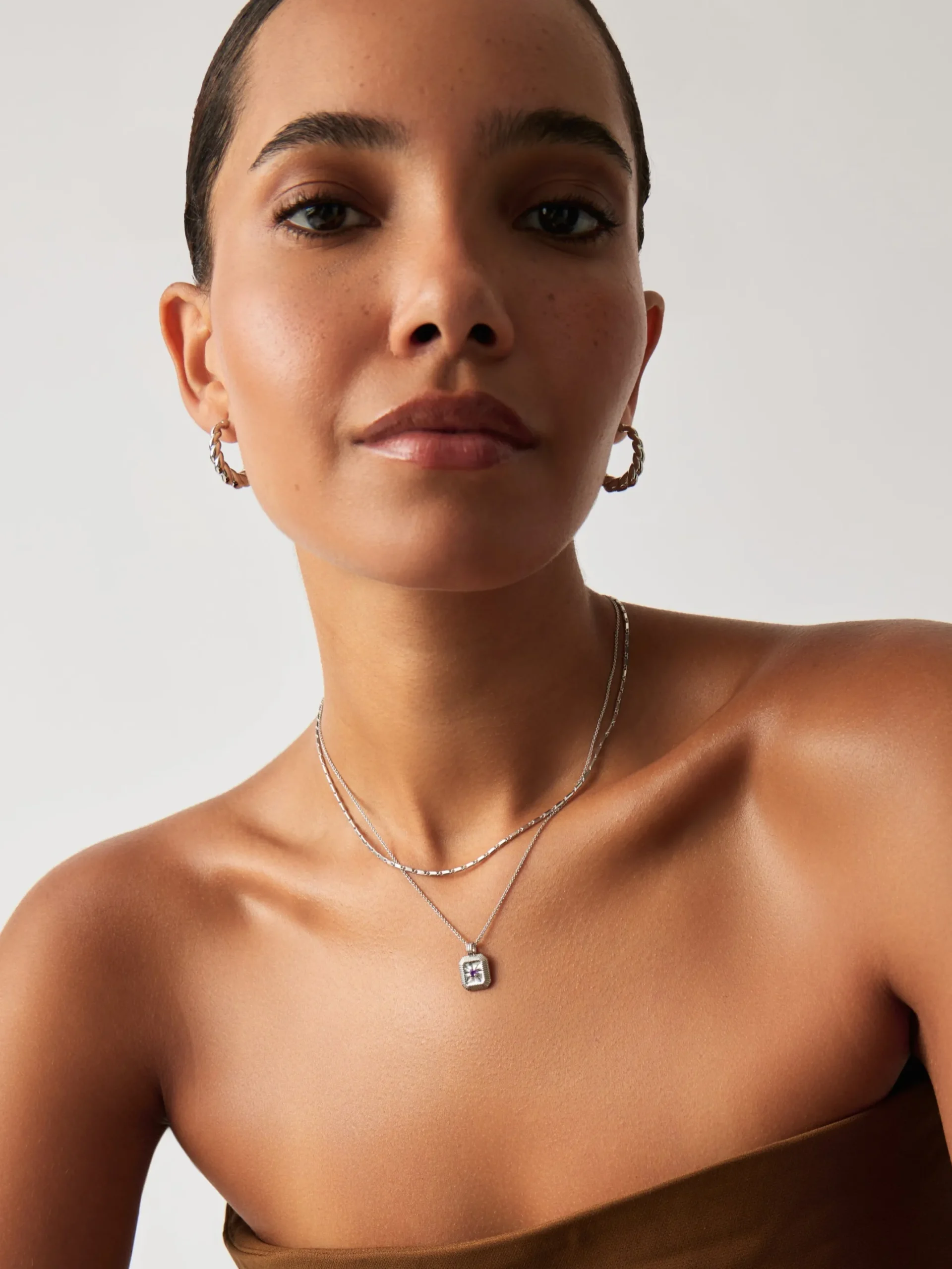 February Birthstone Pendant Necklace
