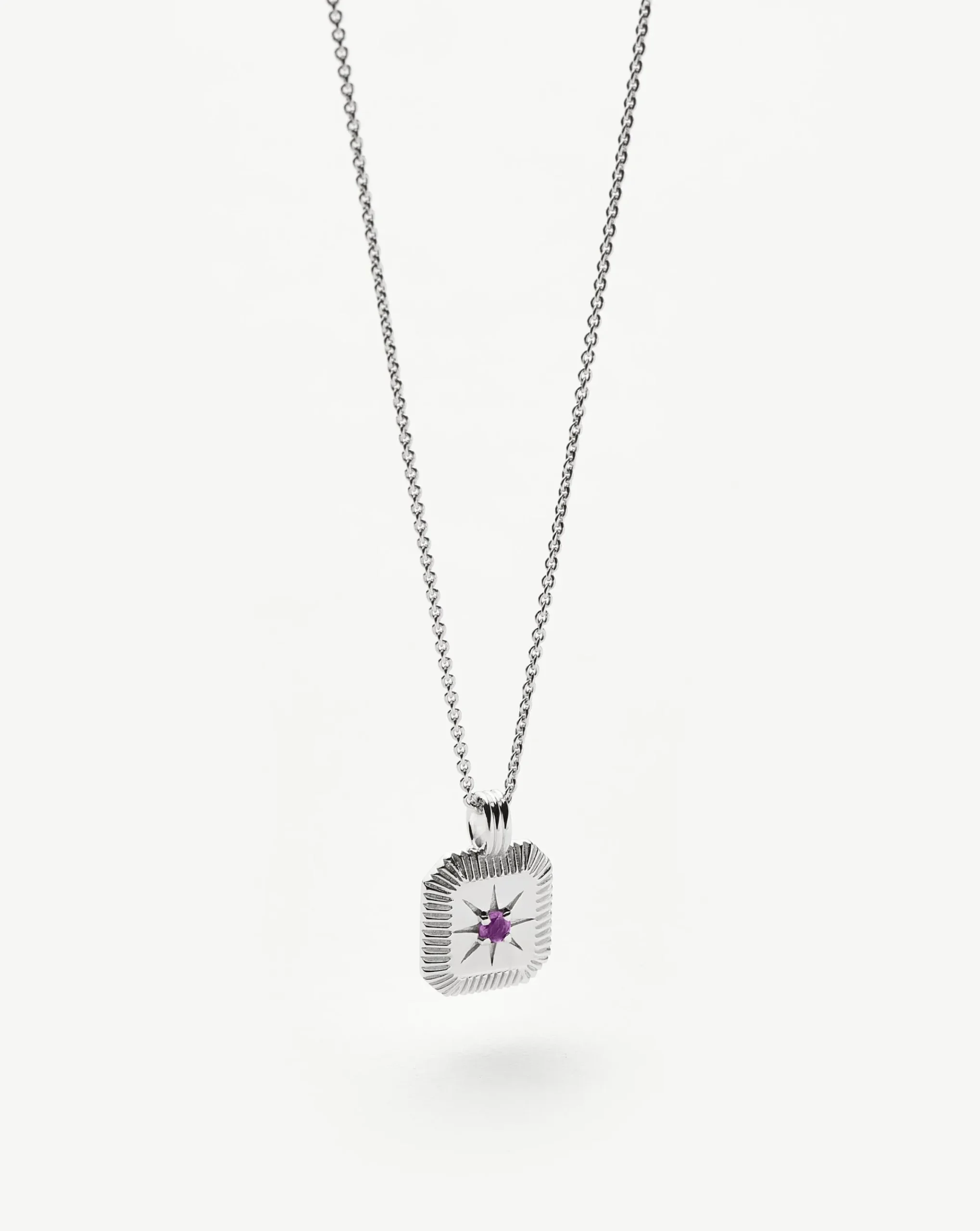 February Birthstone Pendant Necklace