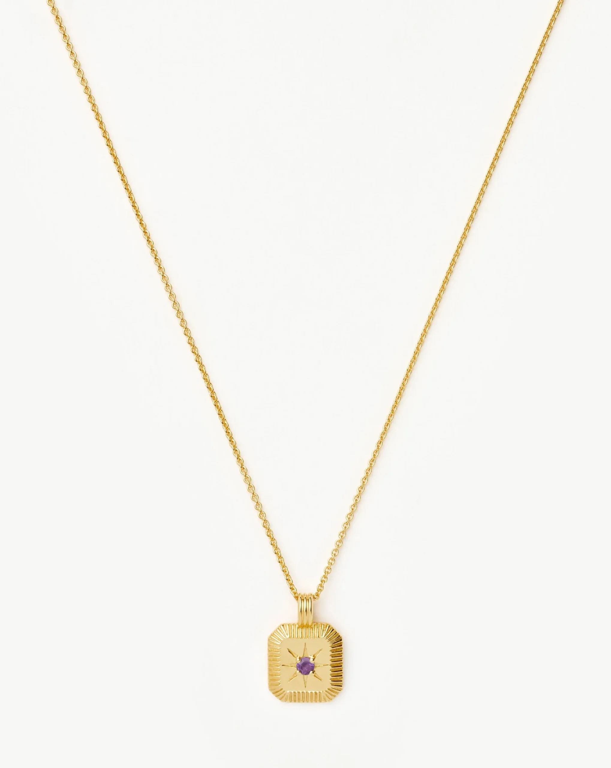 February Birthstone Pendant Necklace