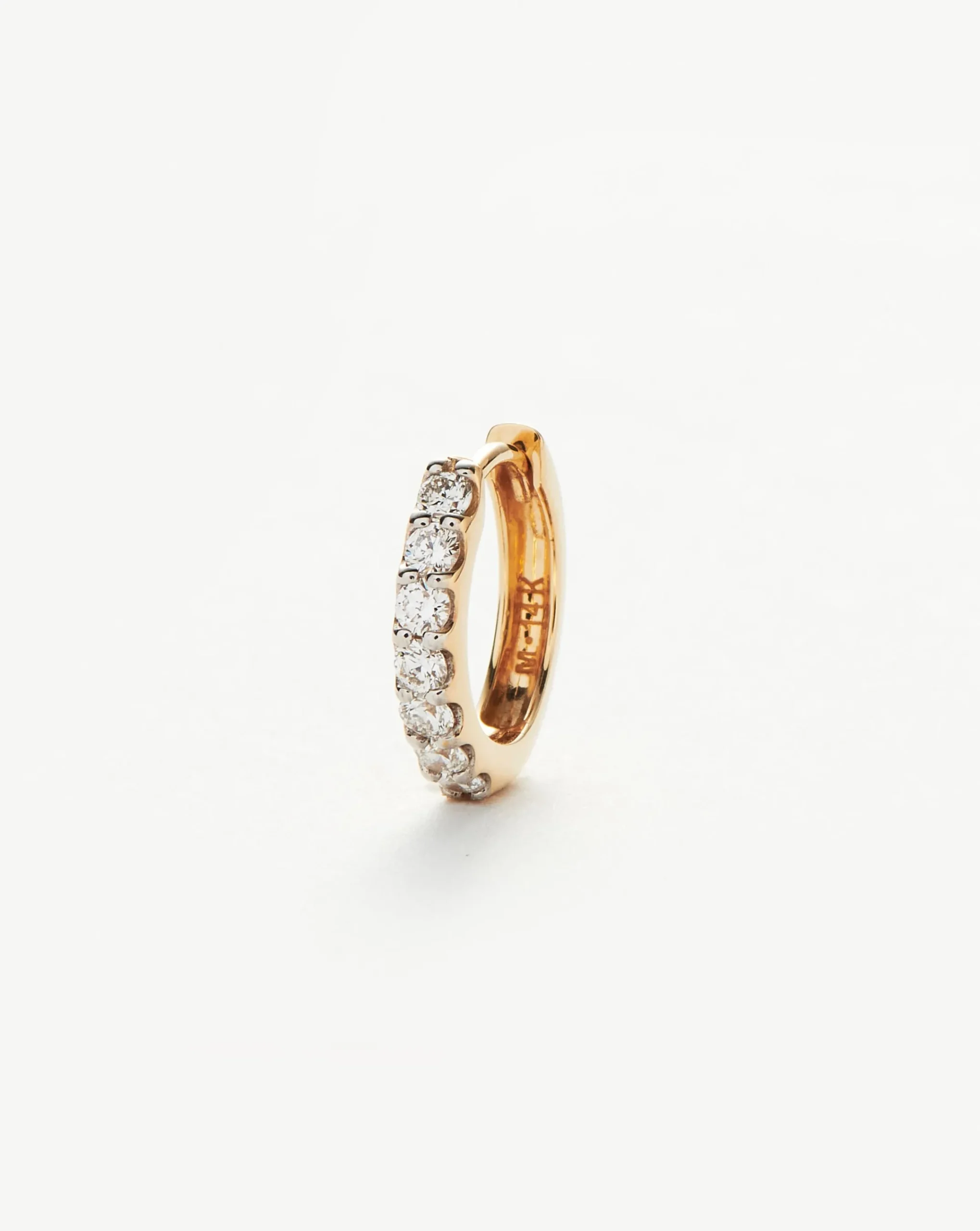 Fine Classic Diamond Single Huggie