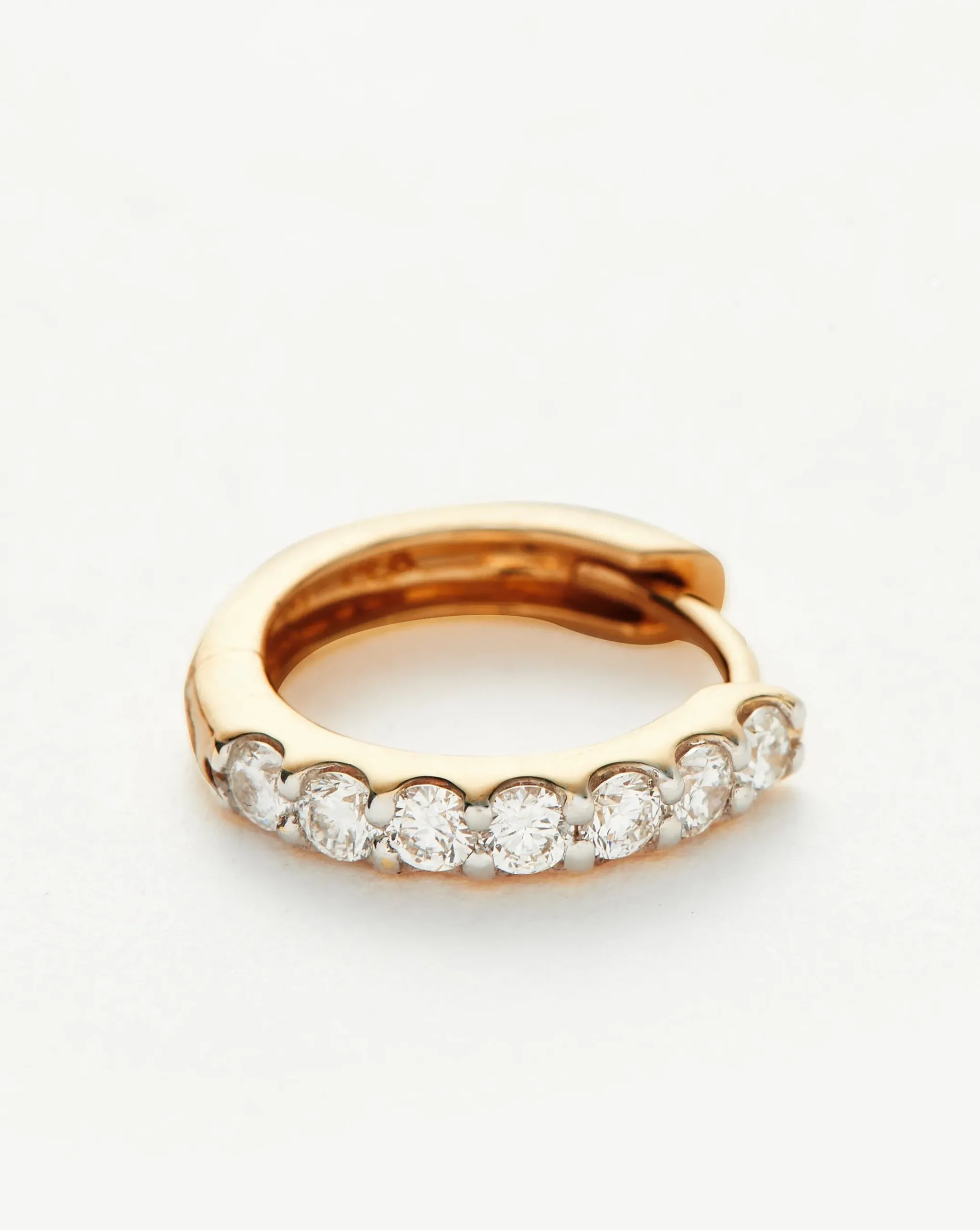 Fine Classic Diamond Single Huggie