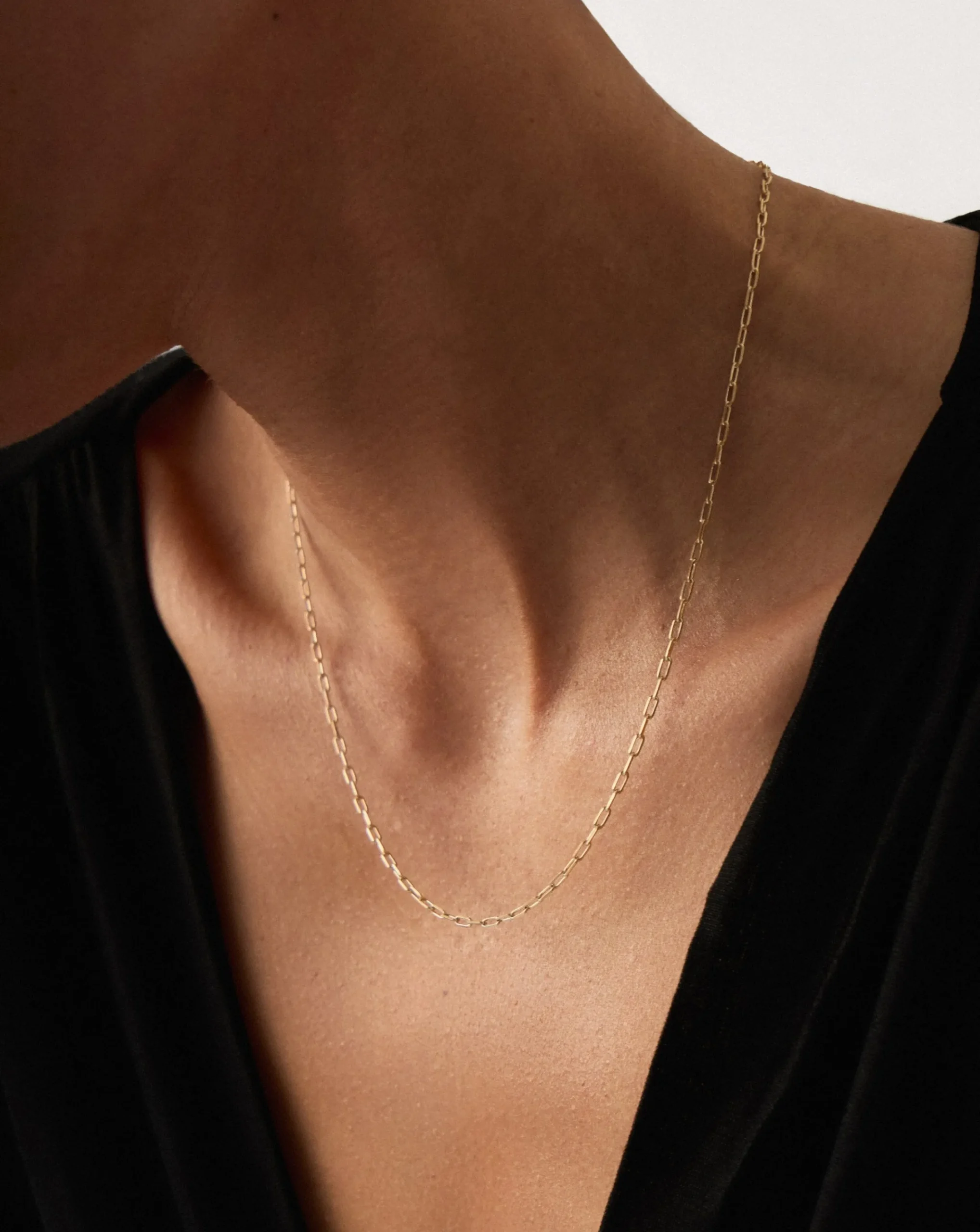 Fine Classic Paperclip Chain Necklace