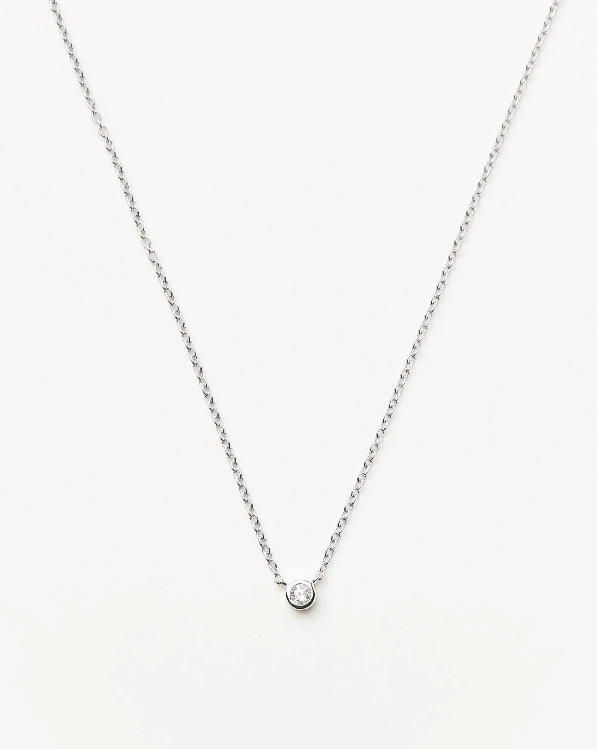 Fine Diamond Solitaire Pendant Necklace