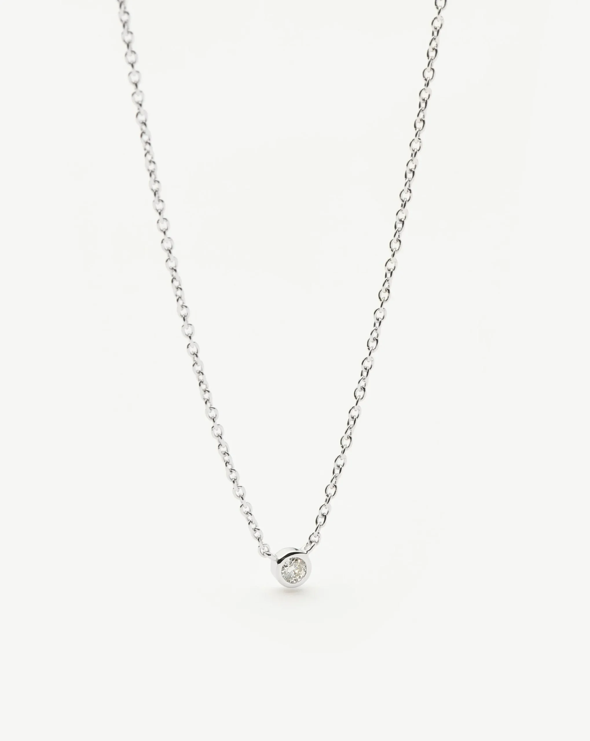 Fine Diamond Solitaire Pendant Necklace