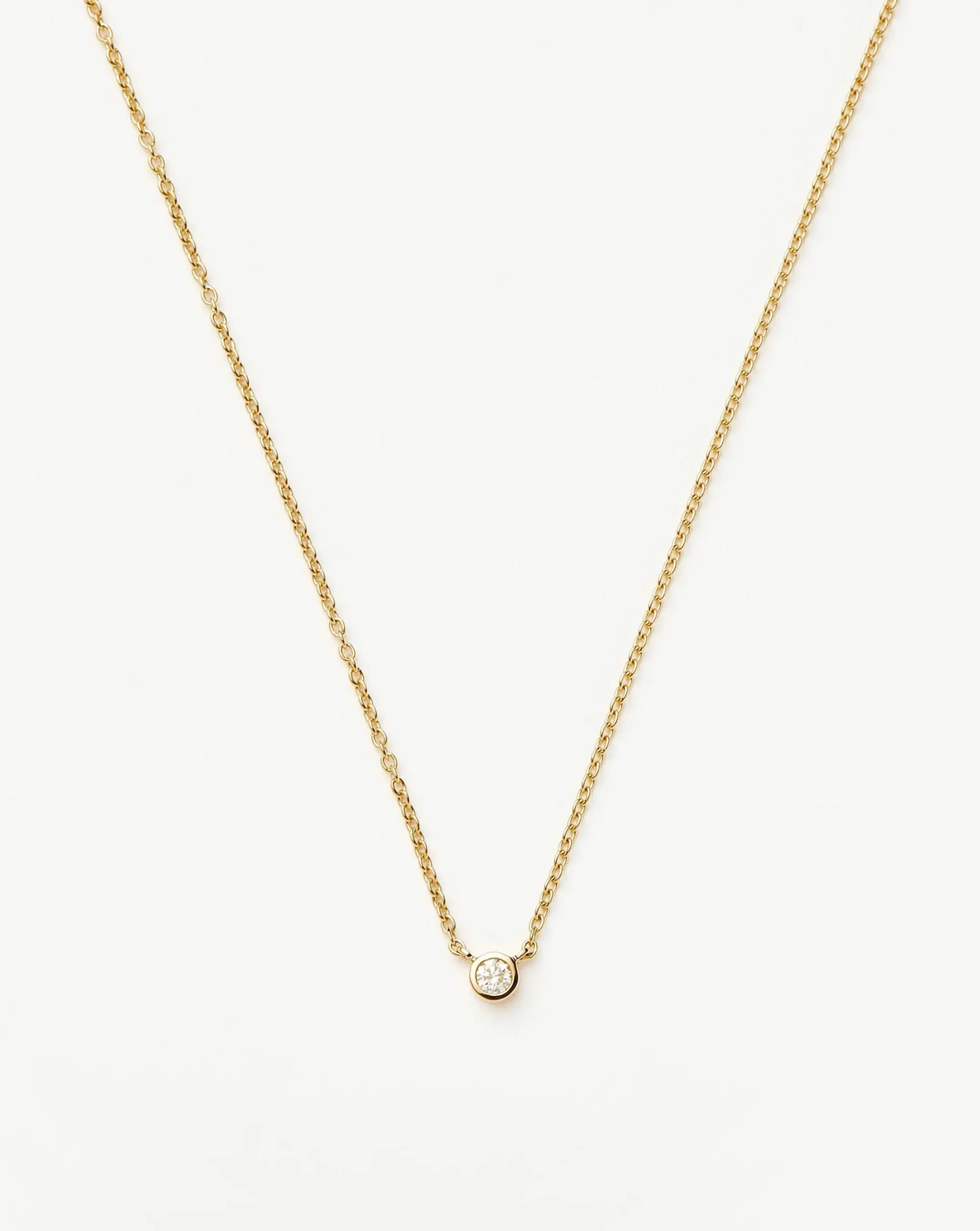 Fine Diamond Solitaire Pendant Necklace