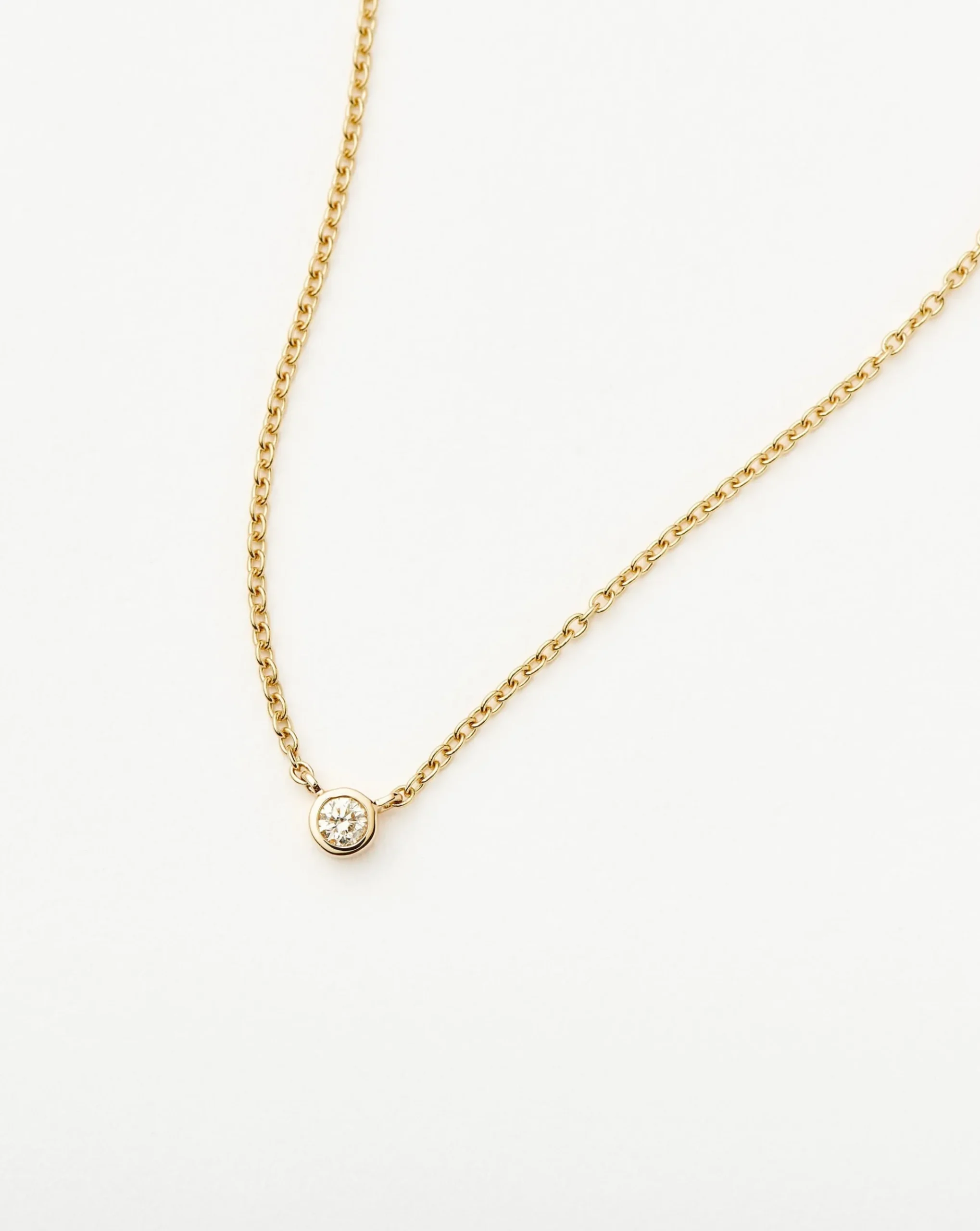 Fine Diamond Solitaire Pendant Necklace