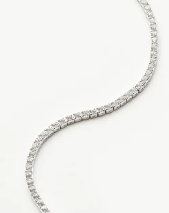 Fine Diamond Tennis Bracelet - Size S