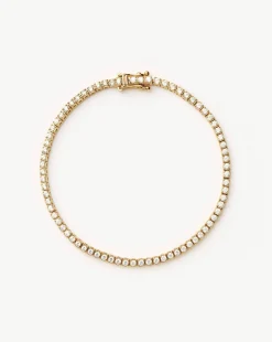 Fine Diamond Tennis Bracelet - Size L