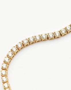 Fine Diamond Tennis Bracelet - Size L