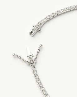 Fine Diamond Tennis Bracelet - Size L