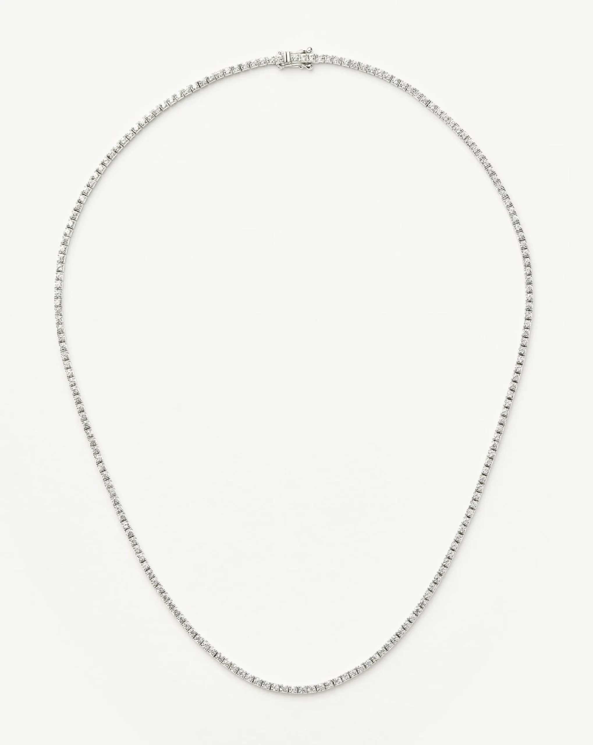 Fine Diamond Tennis Necklace