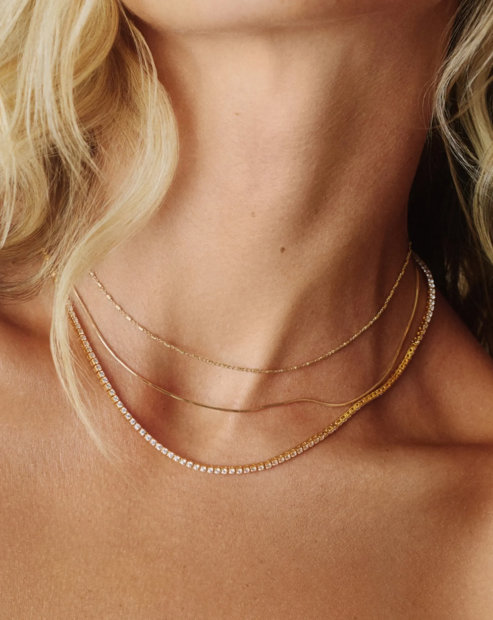Fine Diamond Tennis Necklace