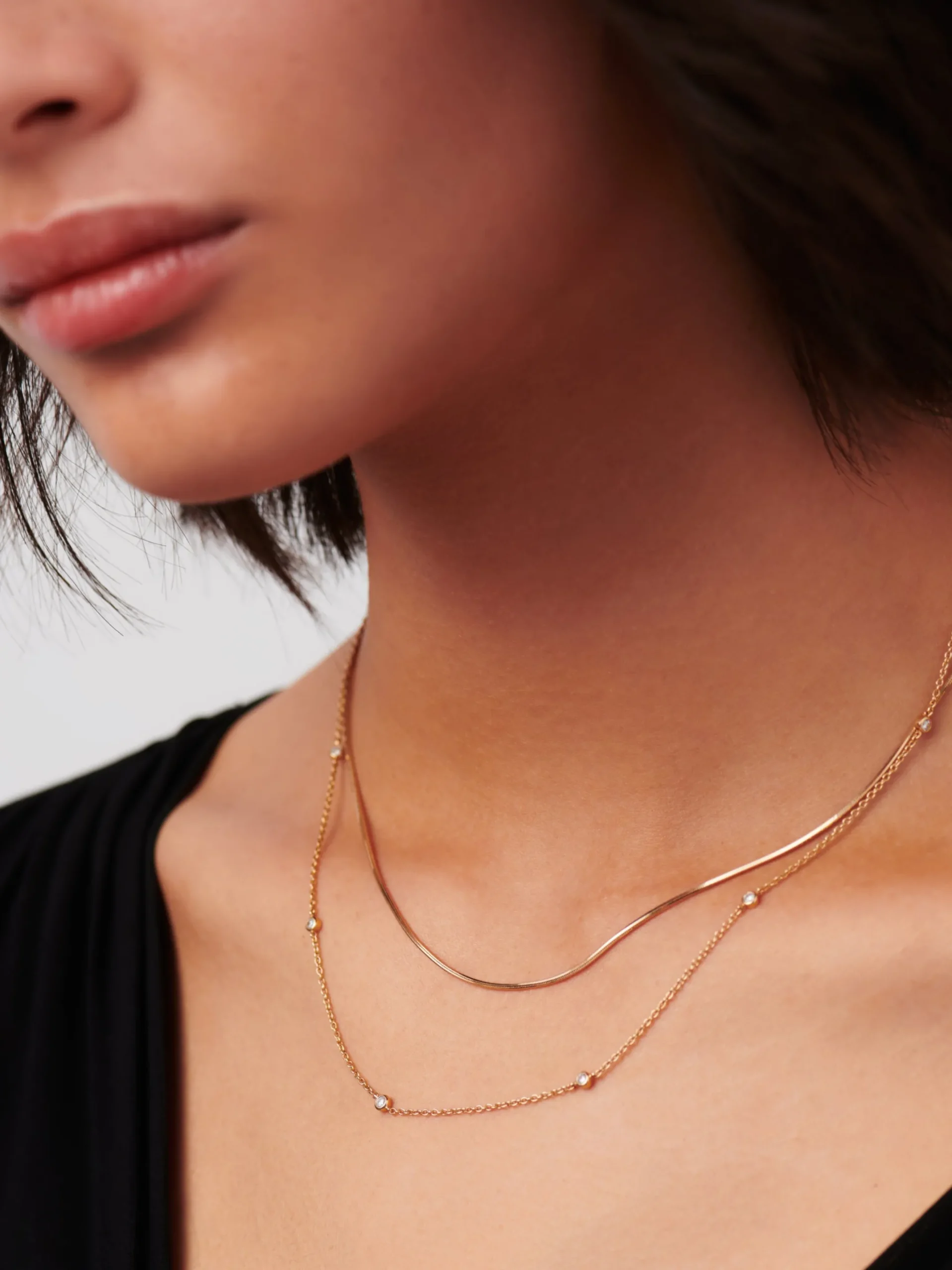 Fine Floating Diamond Necklace