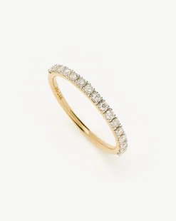 Fine Half Diamond Eternity Ring