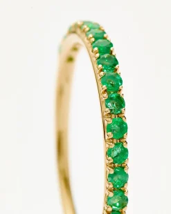 Fine Half Emerald Eternity Ring