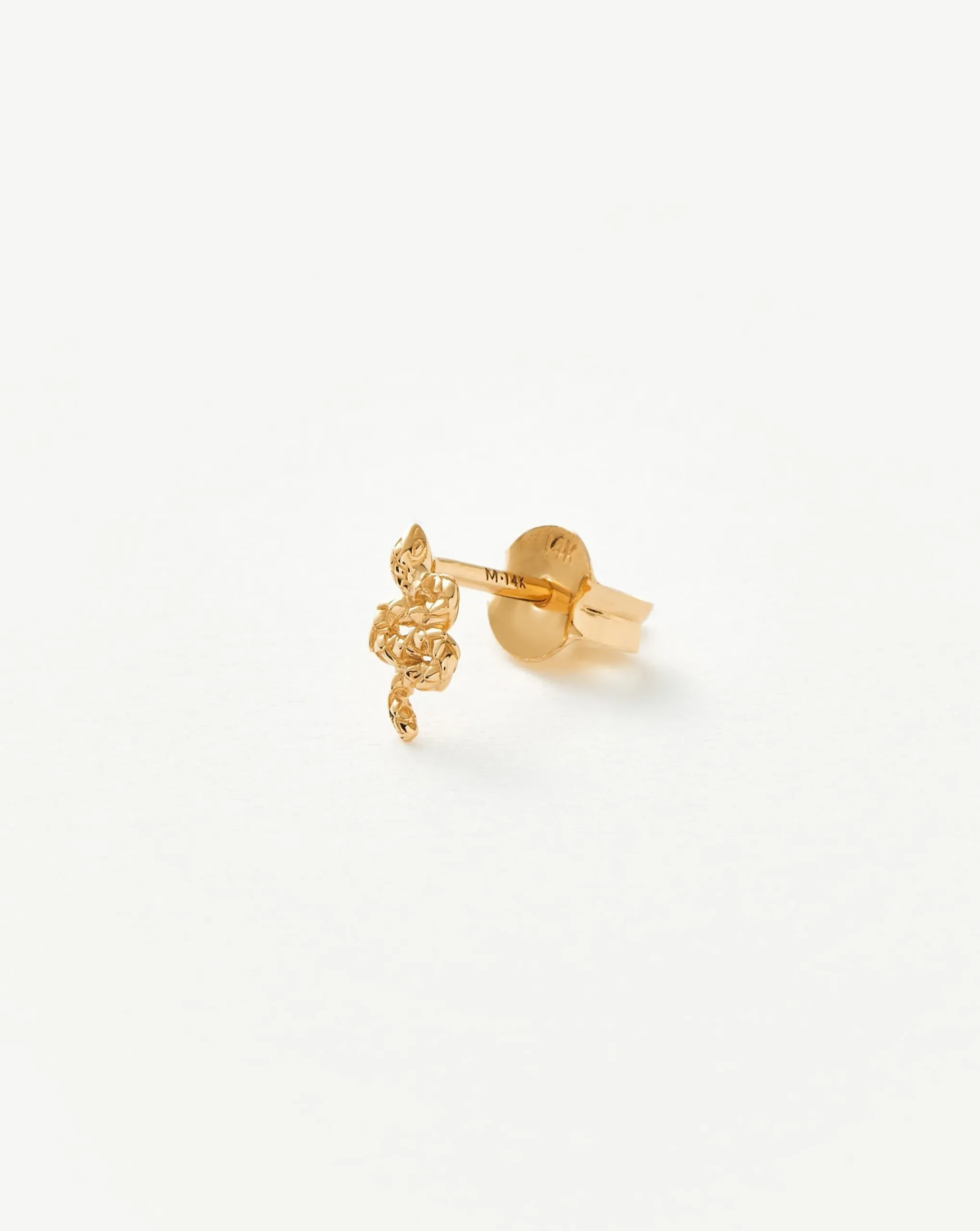 Fine Snake Single Stud Earring