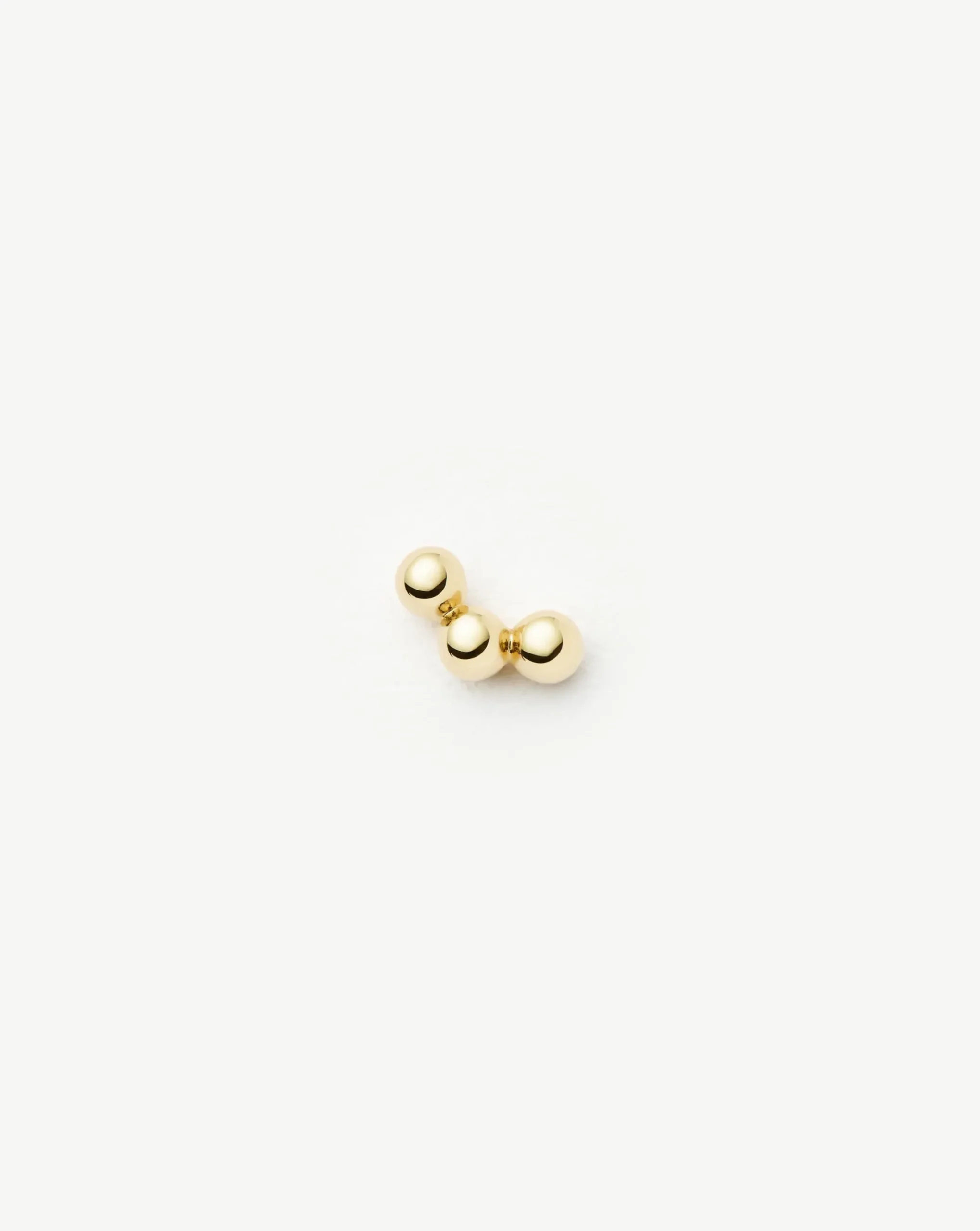 Fine Trio Flat Back Stud Earring