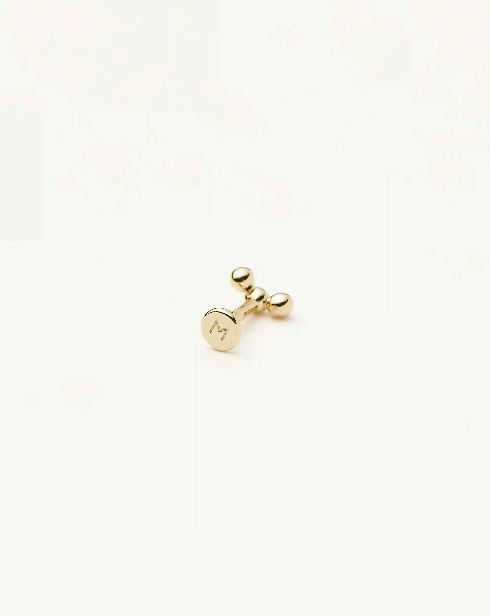 Fine Trio Flat Back Stud Earring