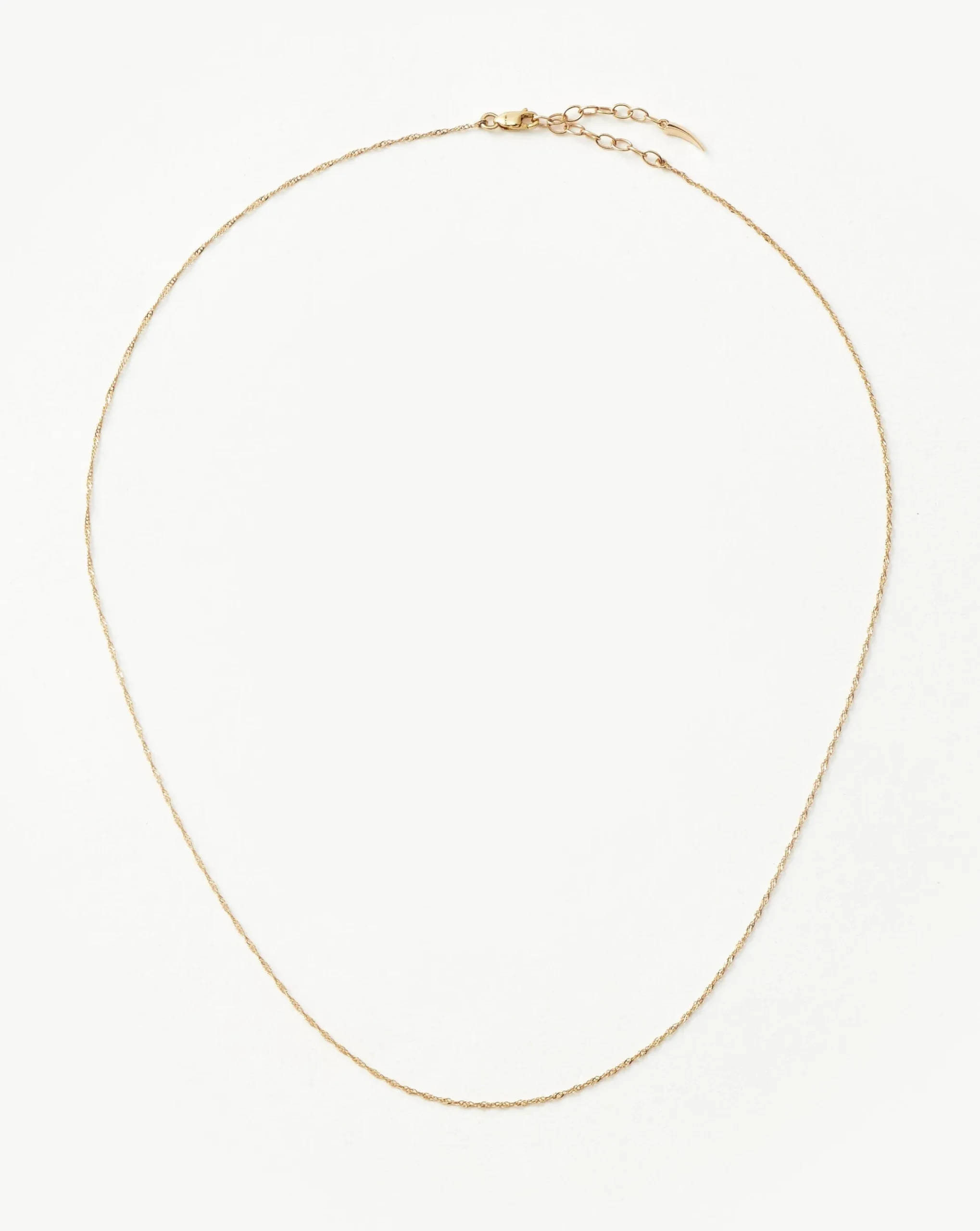 Fine Twisted Short Chain Necklace
