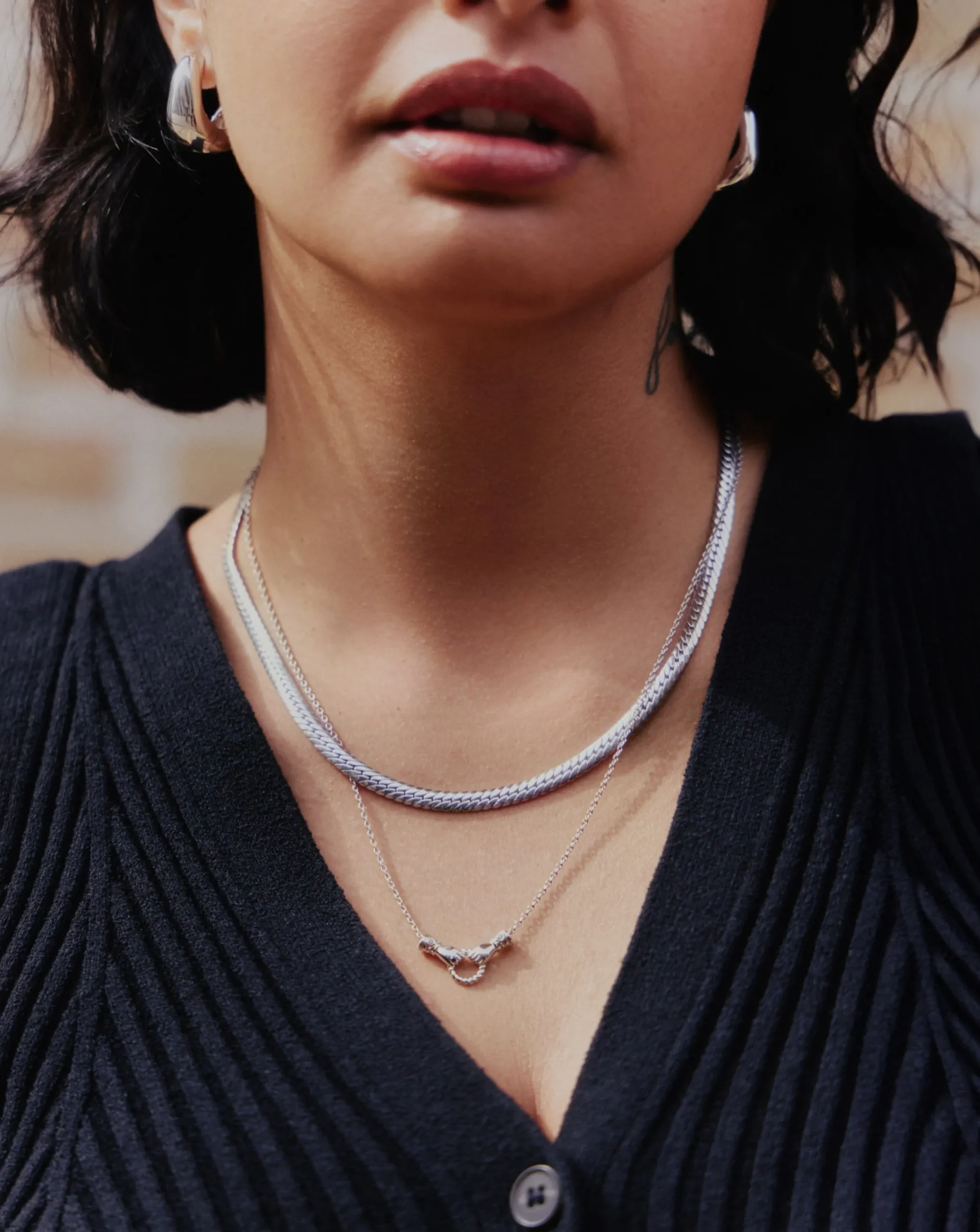 Flat Snake Chain Necklace