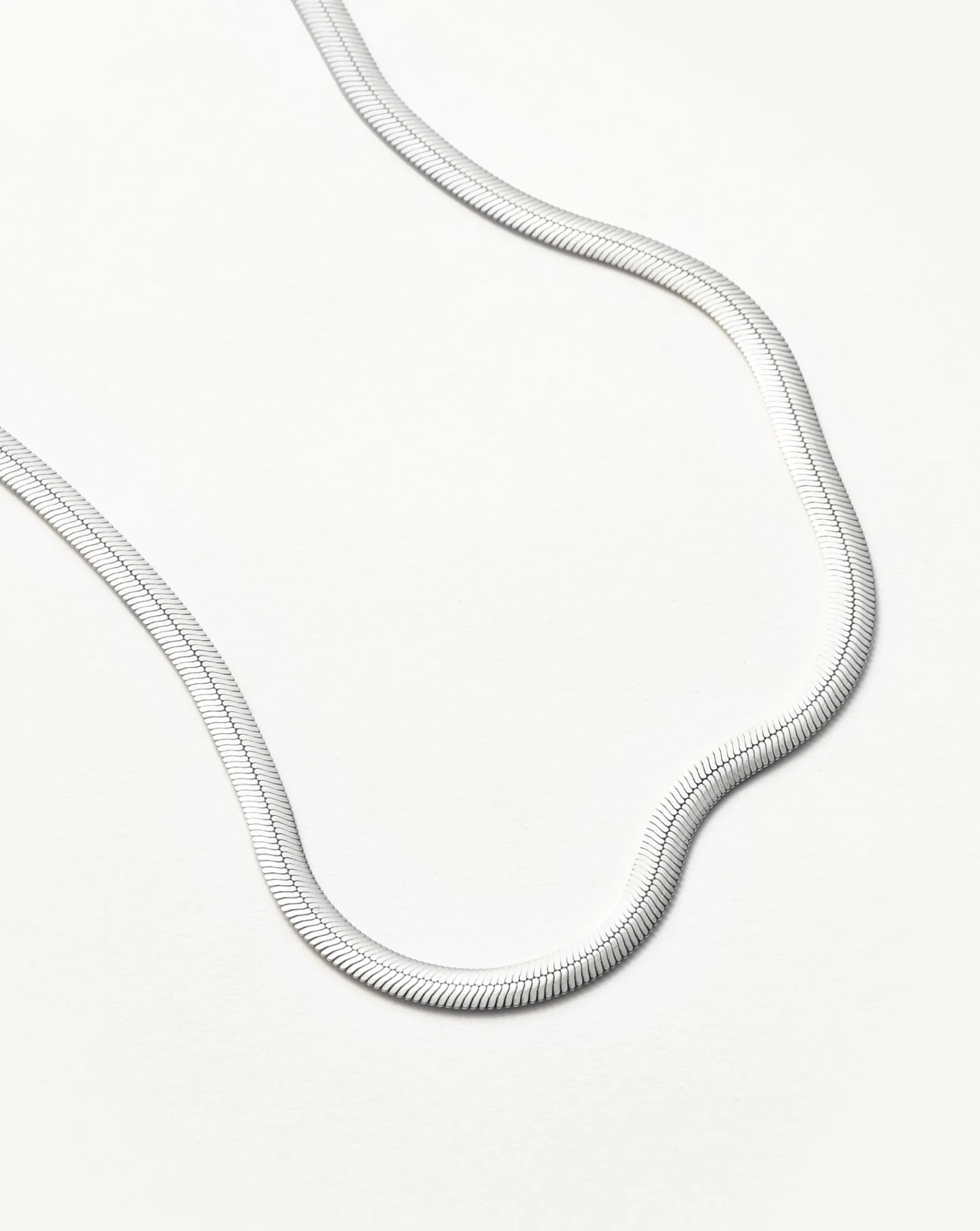 Flat Snake Chain Necklace