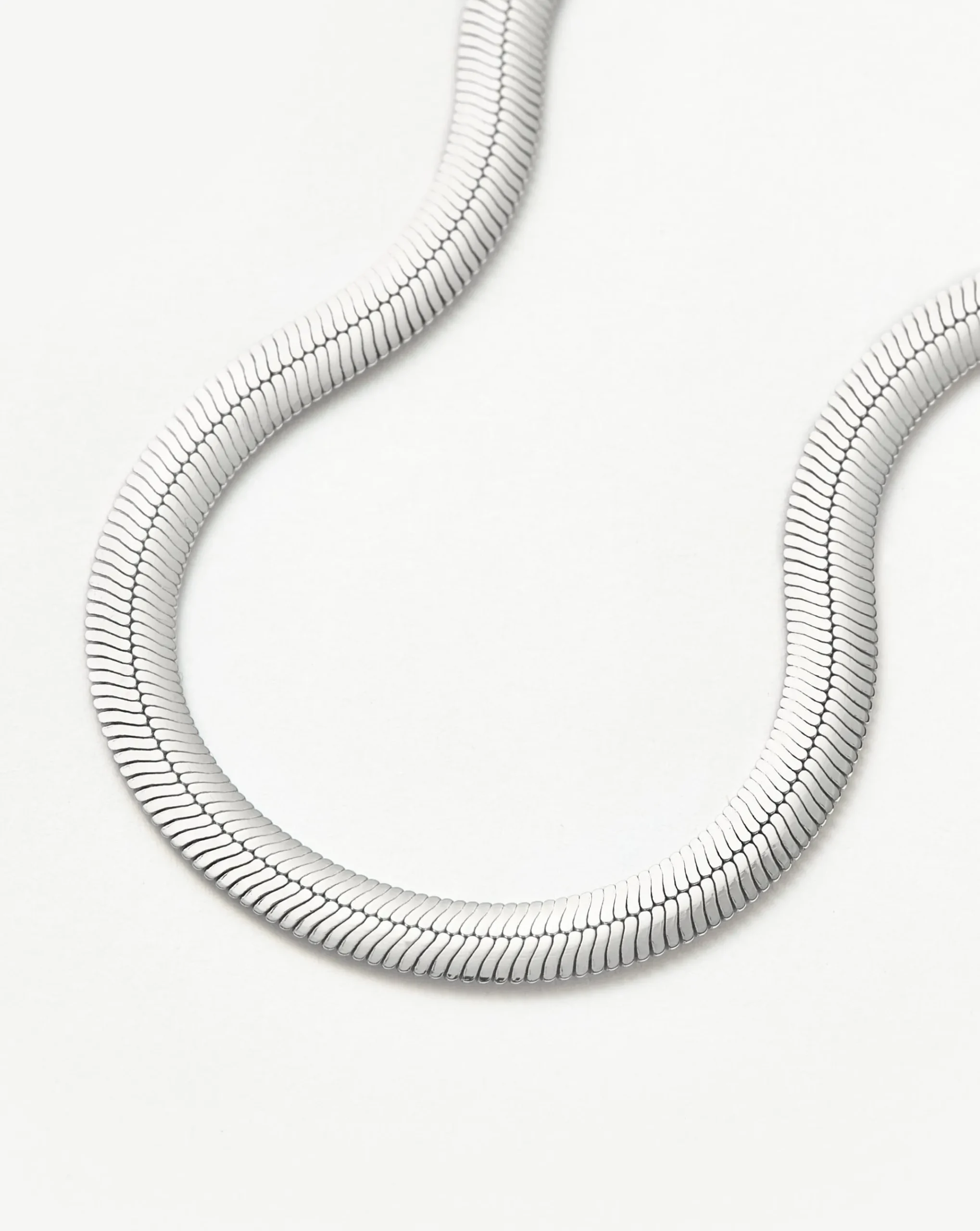 Flat Snake Chain Necklace