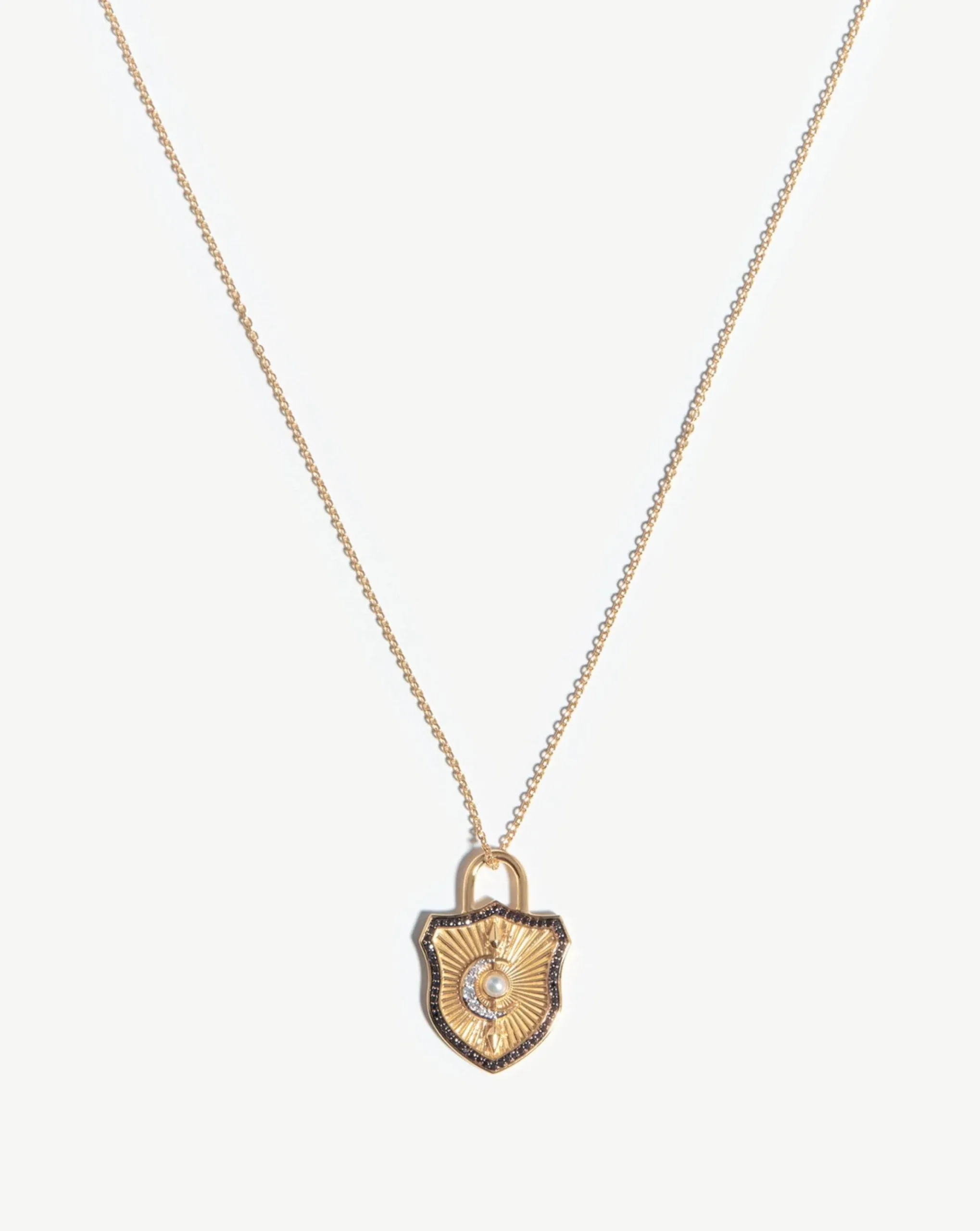 Harris Reed Fine Shield Necklace