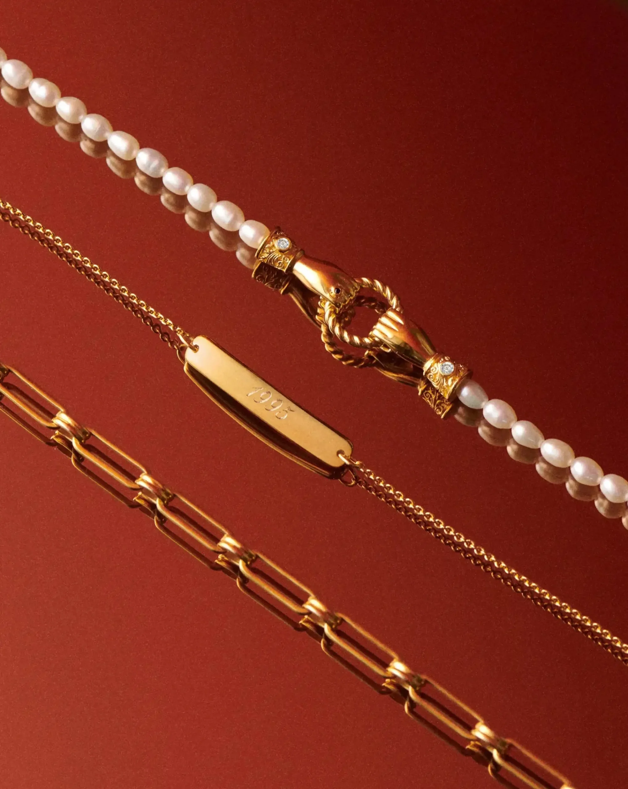 Harris Reed In Good Hands Pearl Bracelet