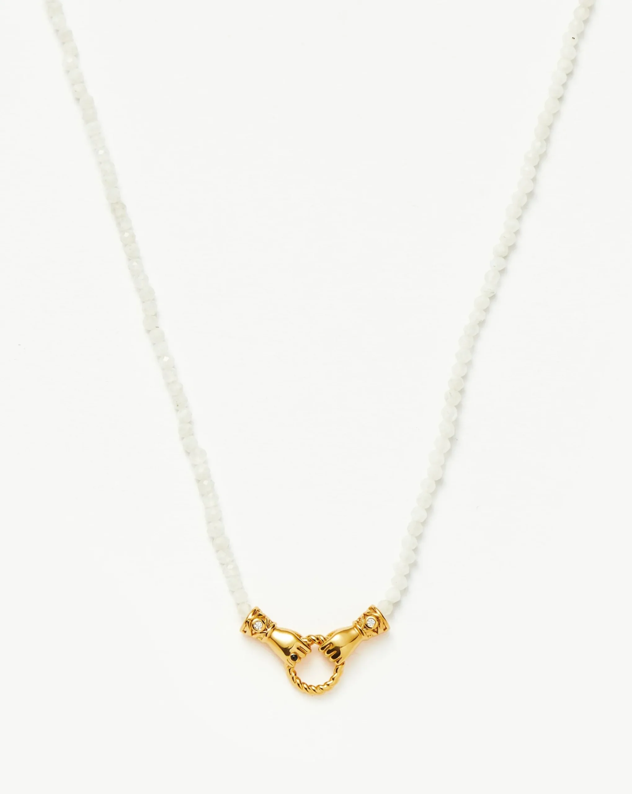 Harris Reed In Good Hands Mini Beaded Gemstone Necklace