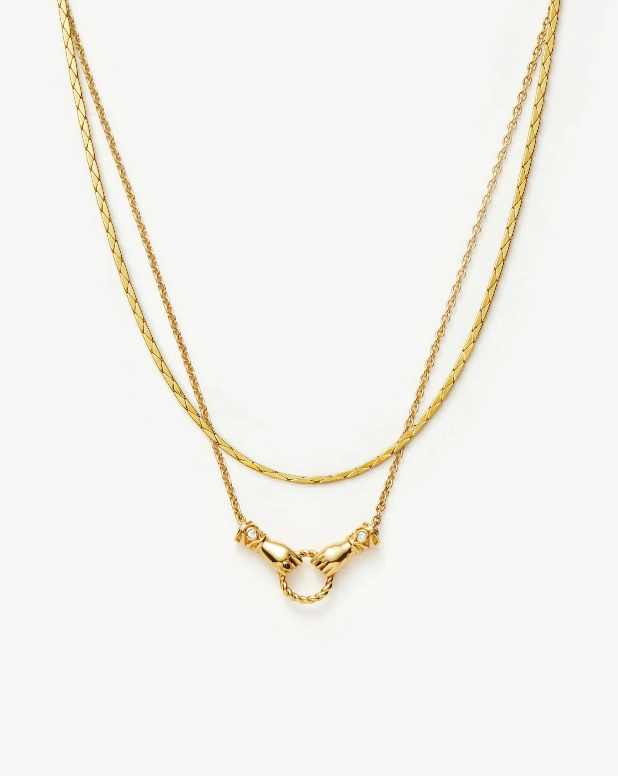 Harris Reed In Good Hands Chain Necklace Set