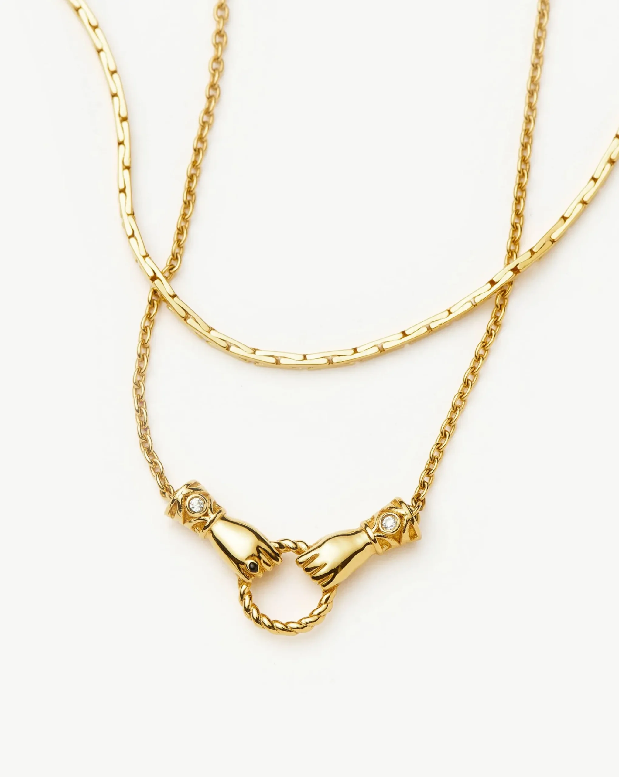 Harris Reed In Good Hands Chain Necklace Set
