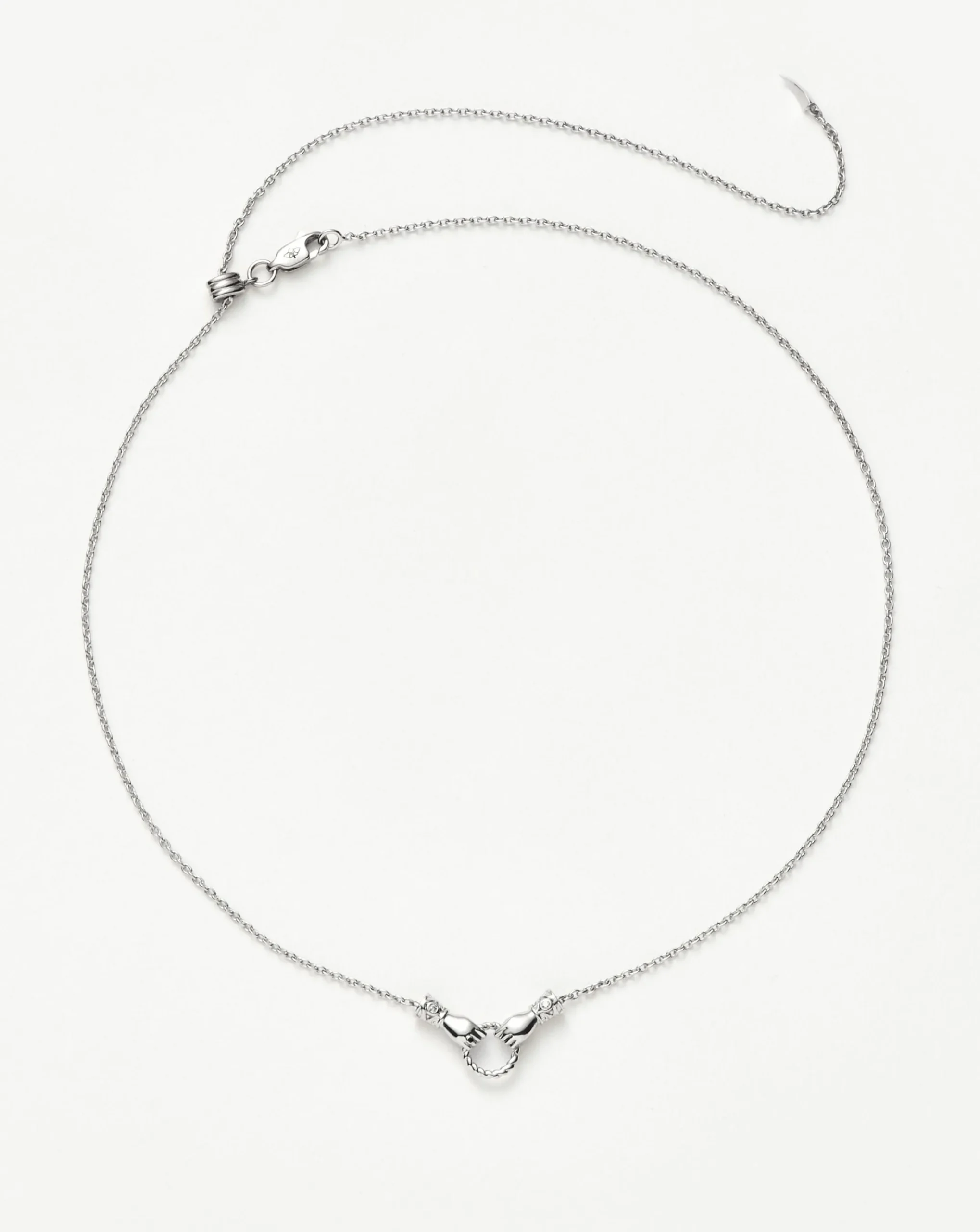 Harris Reed In Good Hands Mini Pendant Slider Necklace